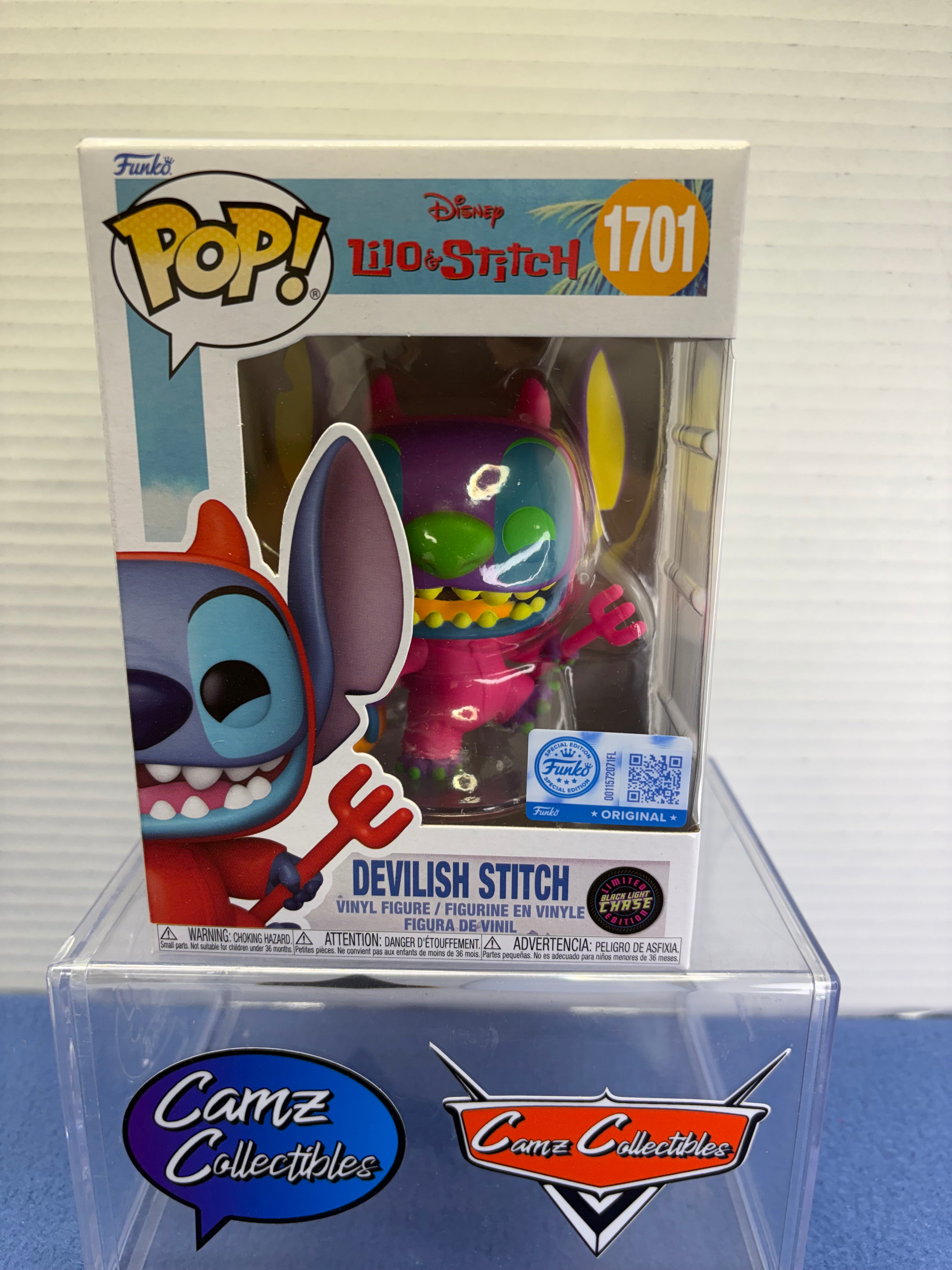 Funko Pop Disney Lilo & Stitch Devilish Stitch #1701 (Black Light Chase)