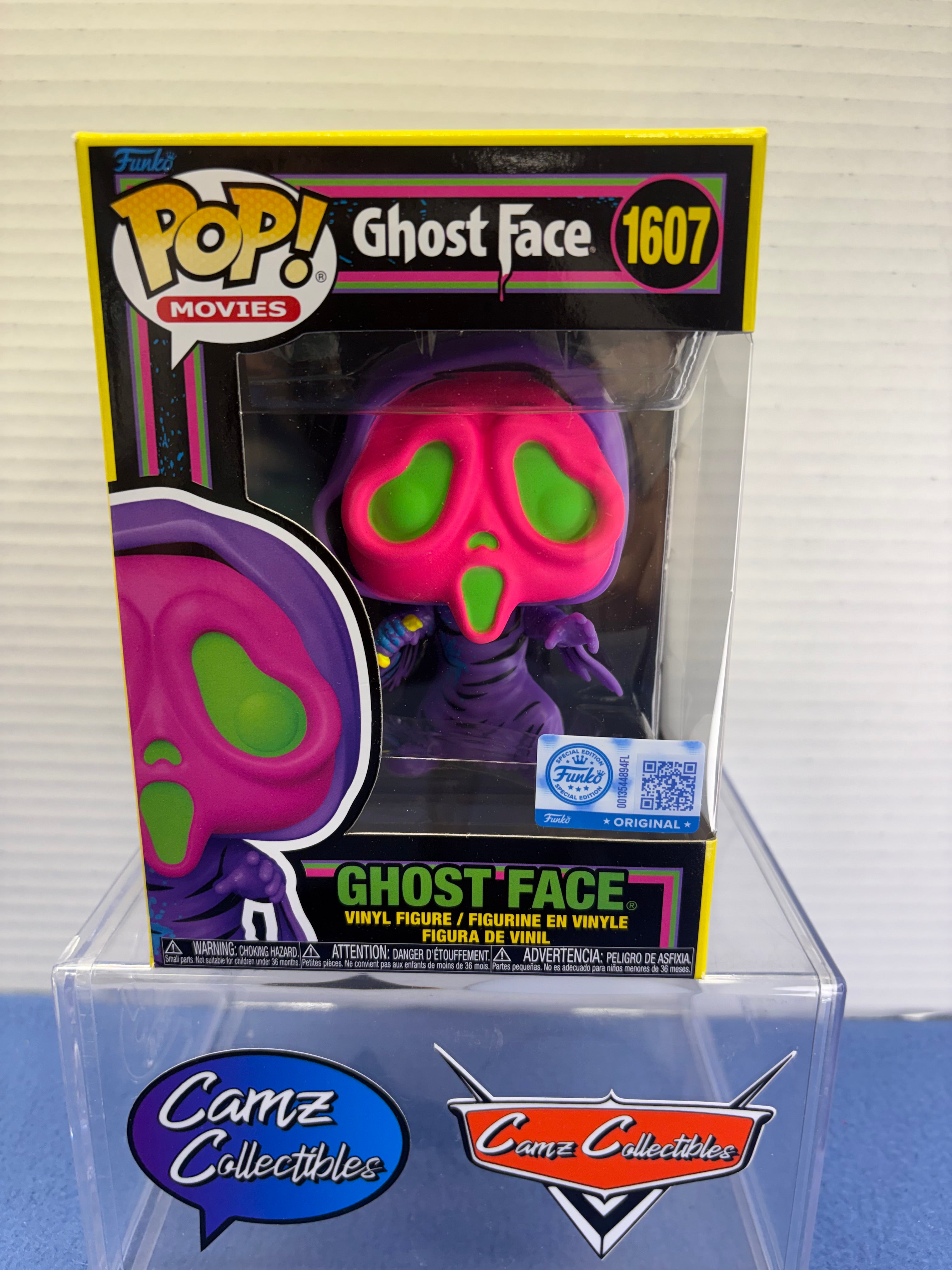 Funko Pop Ghost Face #1607 (Entertainment Earth exclusive,black light)