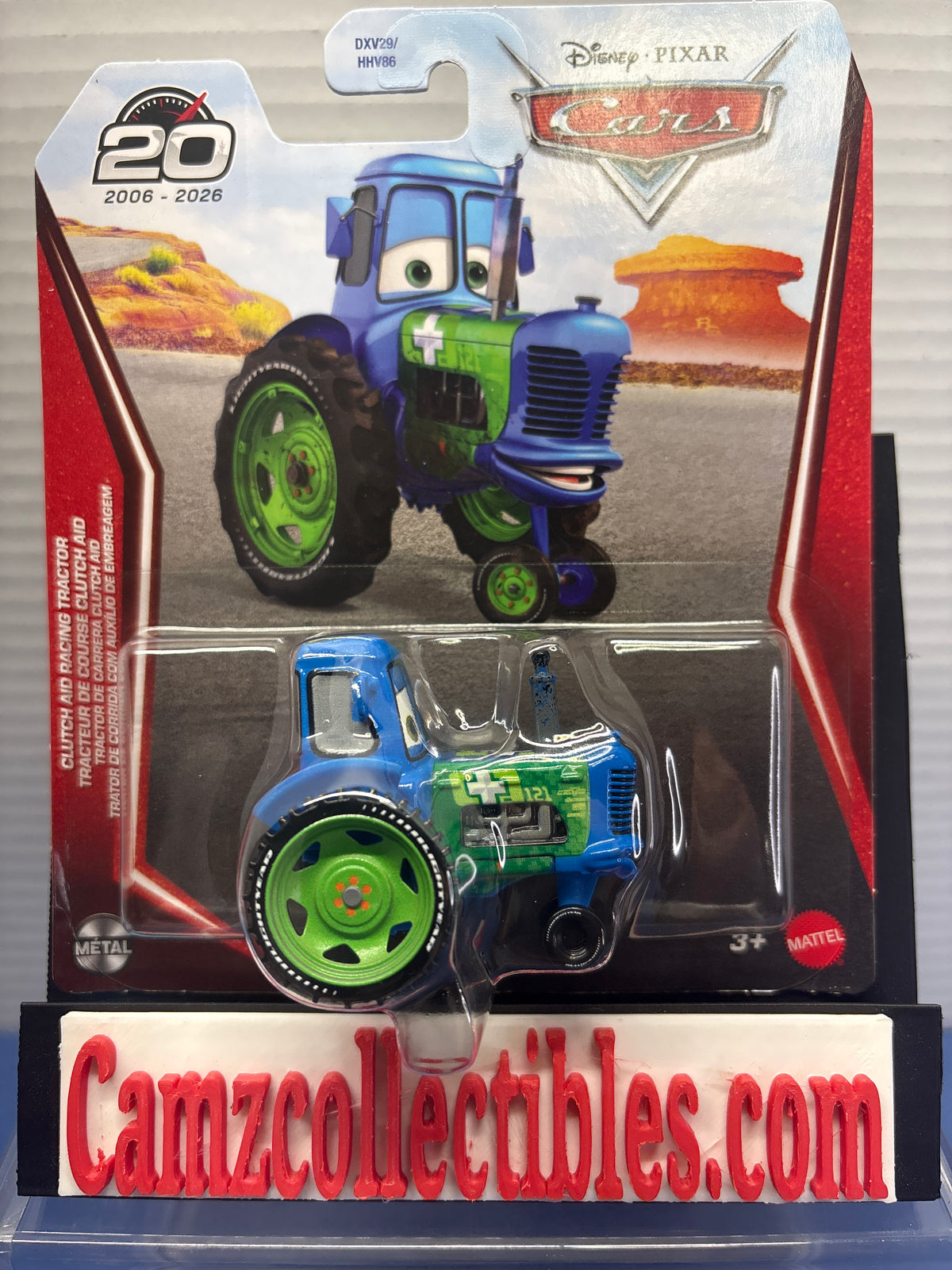 Disney Pixar Cars 20th Anniversary Clutch Aid Racing Tractor