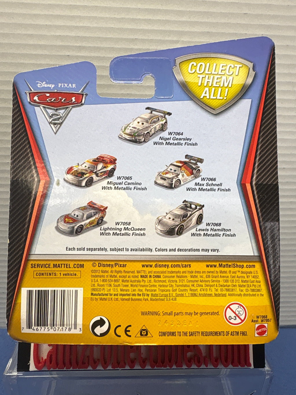 Disney Pixar Cars 2 Kmart Silver Series Lewis Hamilton with Metallic Finish