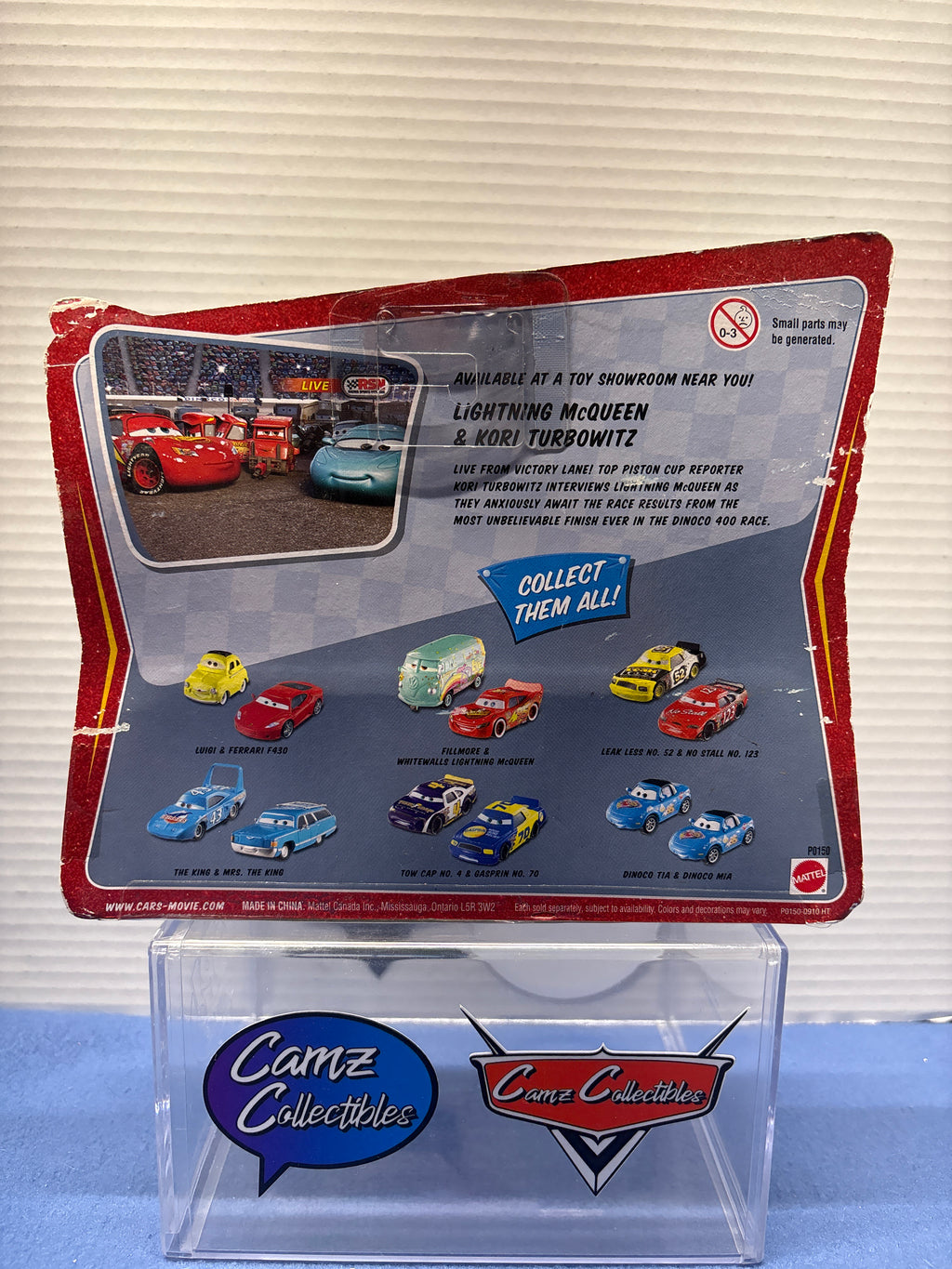 Disney Pixar Cars World of Cars Race O Rama Movie Moments Lightning McQueen & Kori Turbowitz
