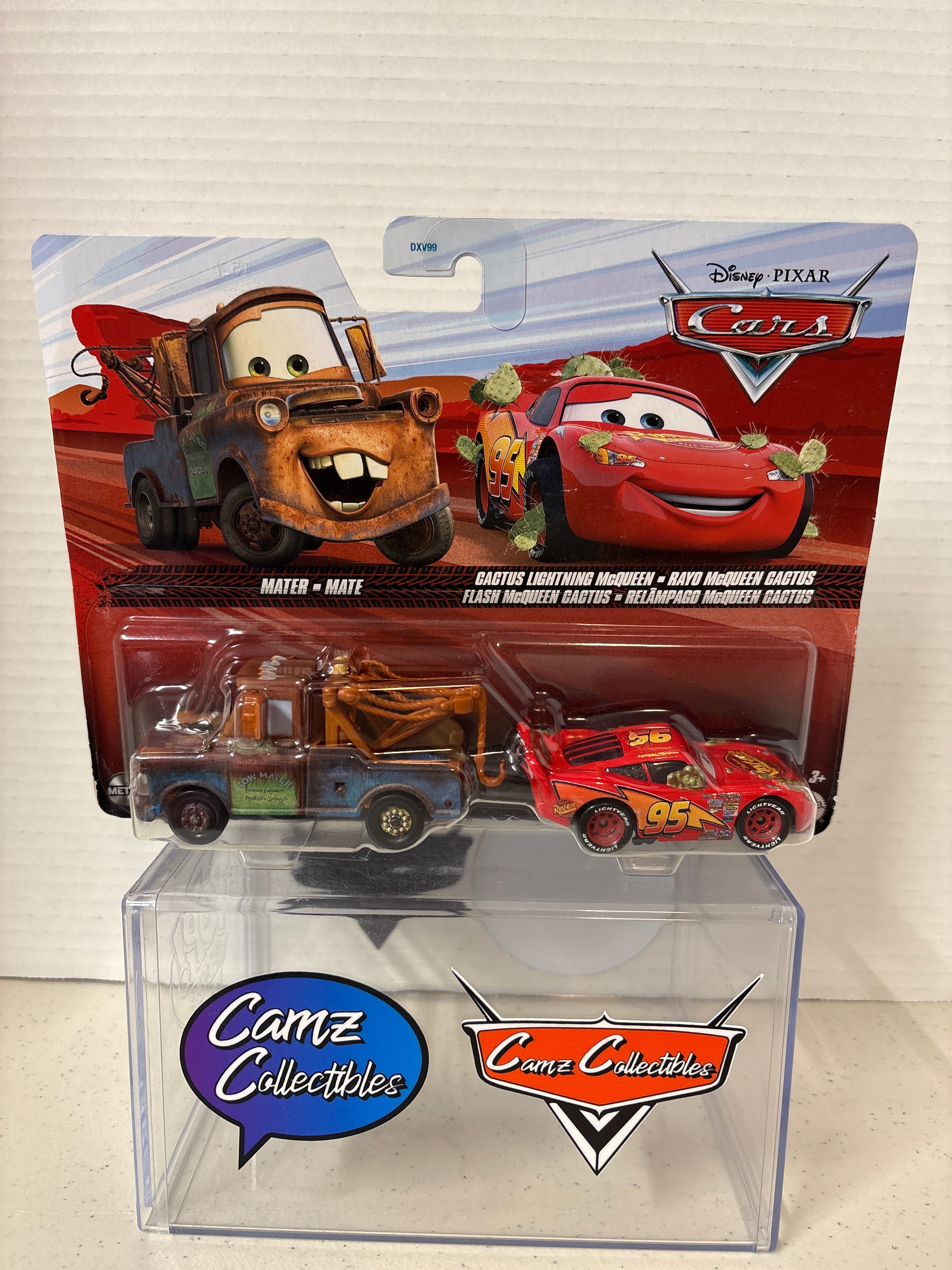 Disney Pixar Cars 2-pack Mater & Cactus Lightning McQueen