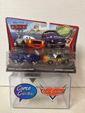 Disney Pixar Cars 2 two-pack Brent Mustangburger and Darrel Cartrip Exclsuive Vehicle