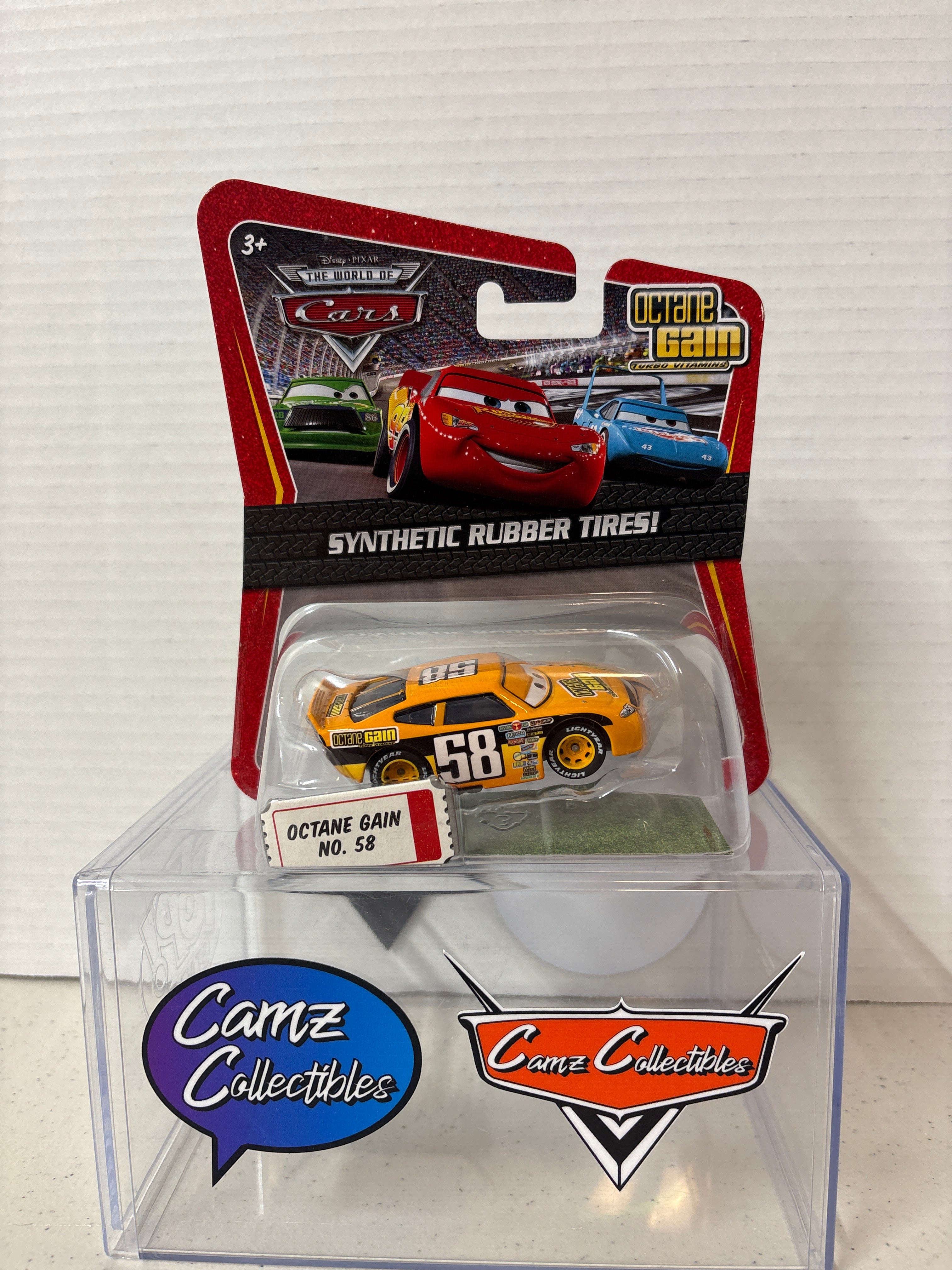 Disney Pixar Cars World of Cars Synthetic Rubber Tires Octane Gain #58