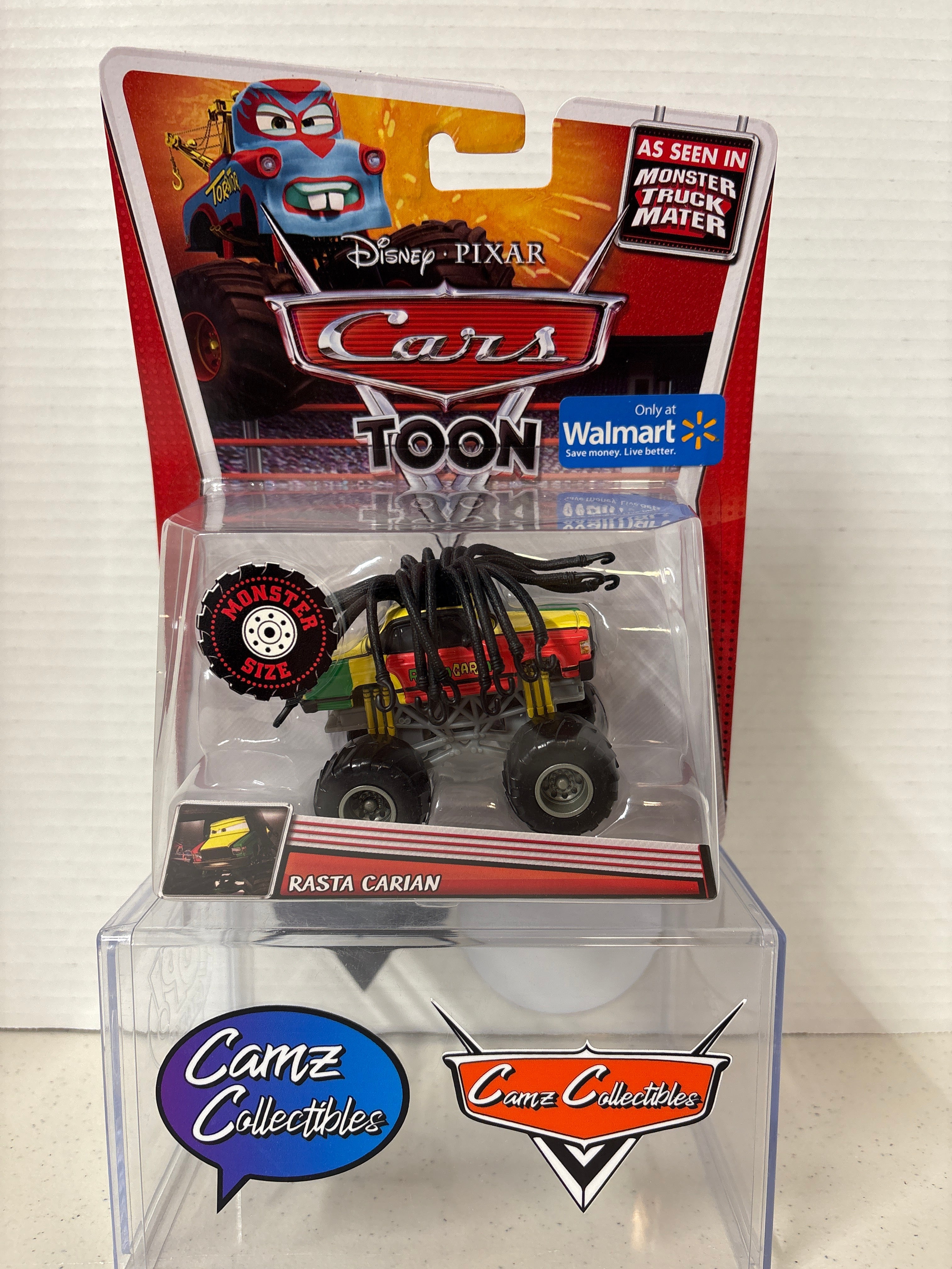 Disney Pixar Cars Toon Rasta Carian Monster Truck Size Walmart Exclusive
