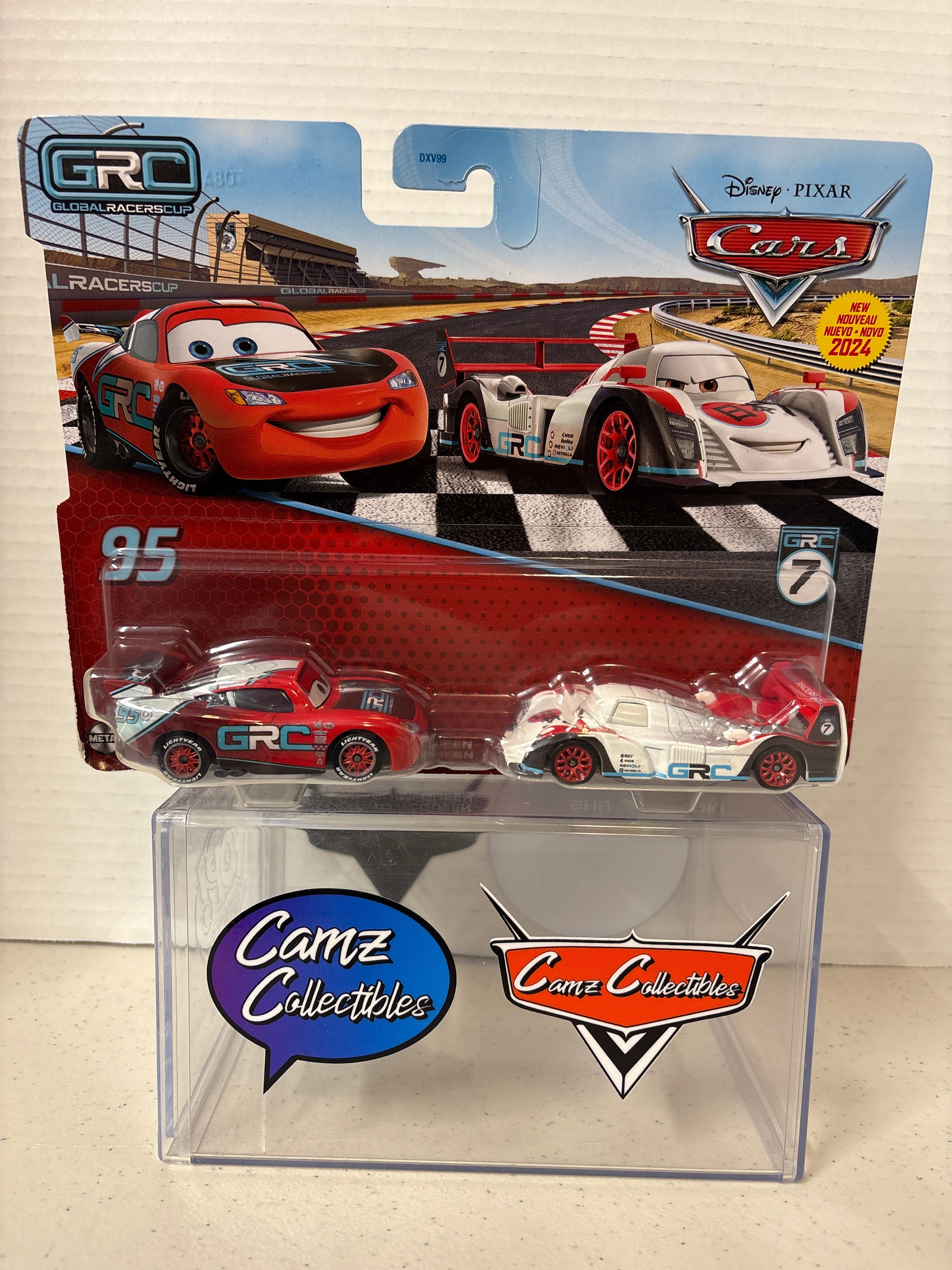 Disney Pixar Cars 2-pack GRC Lightning McQueen & Shu Todoroki