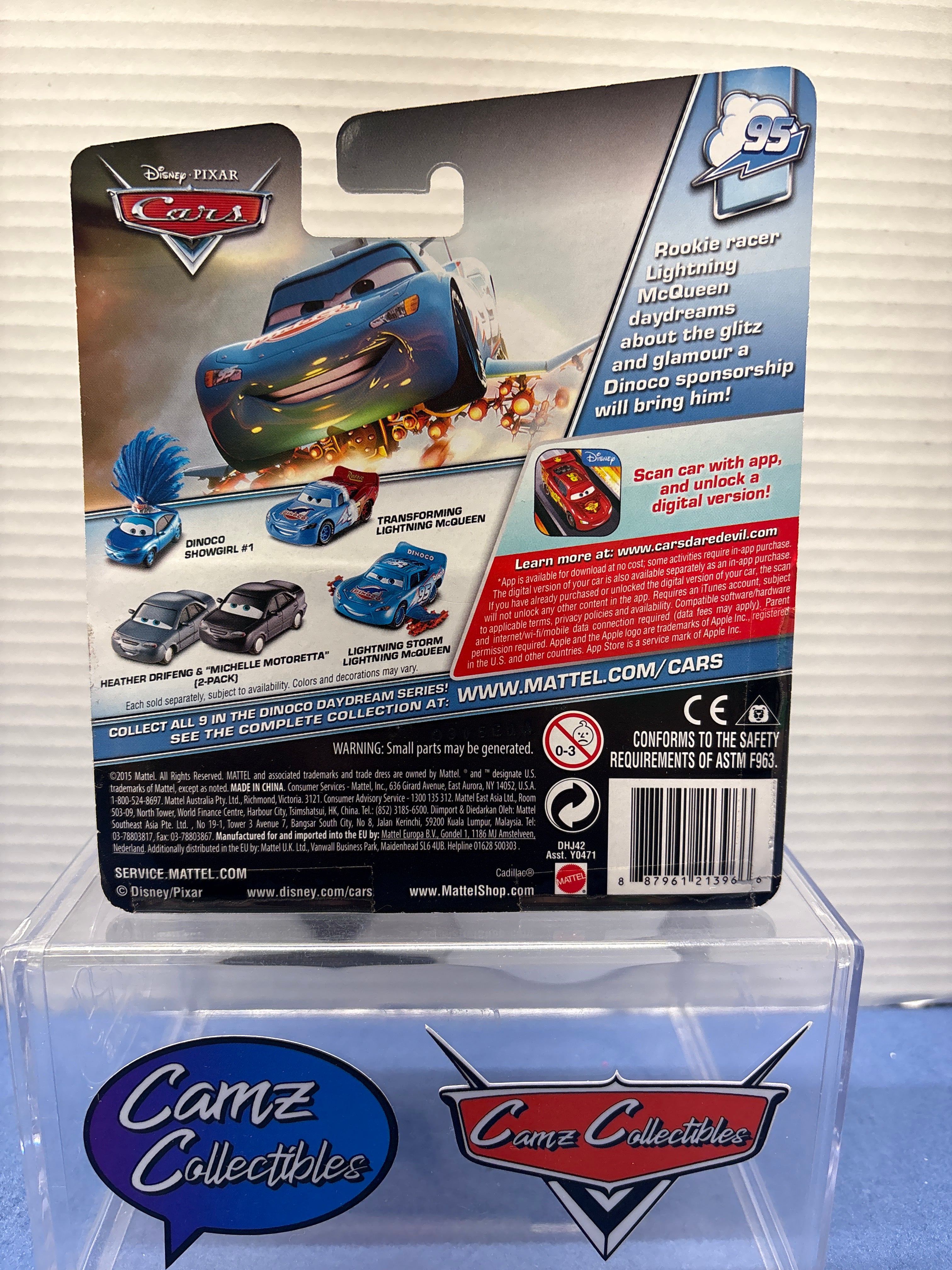 Disney Pixar Cars Sedanya Oskanian 95 Dinoco Daydream