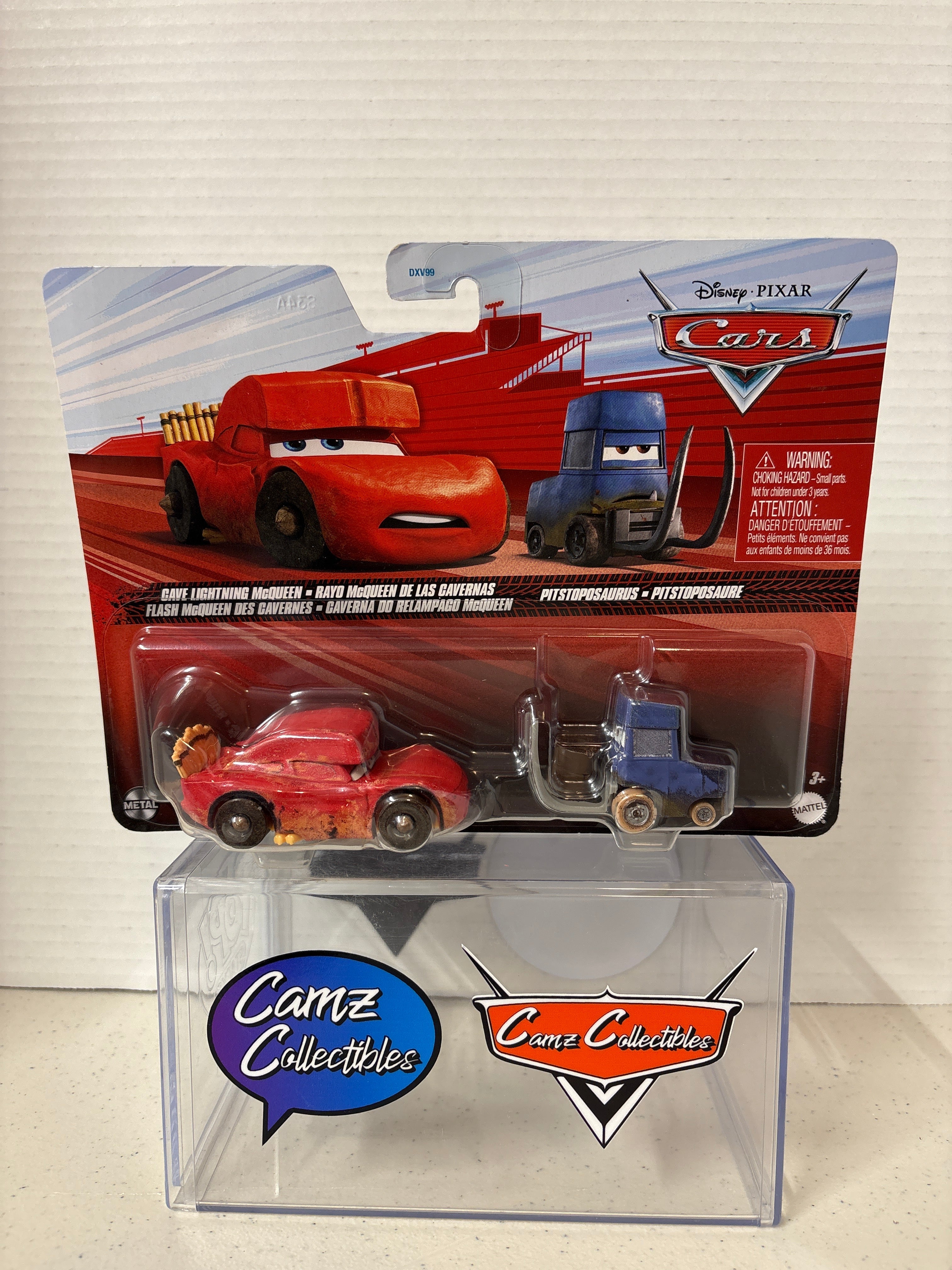 Disney Pixar Cars 2-pack Cave Lightning McQueen & Pitstoposaurus