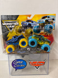 Monster Jam Blue Thunder vs Bad News Travels Fast 2 Pack