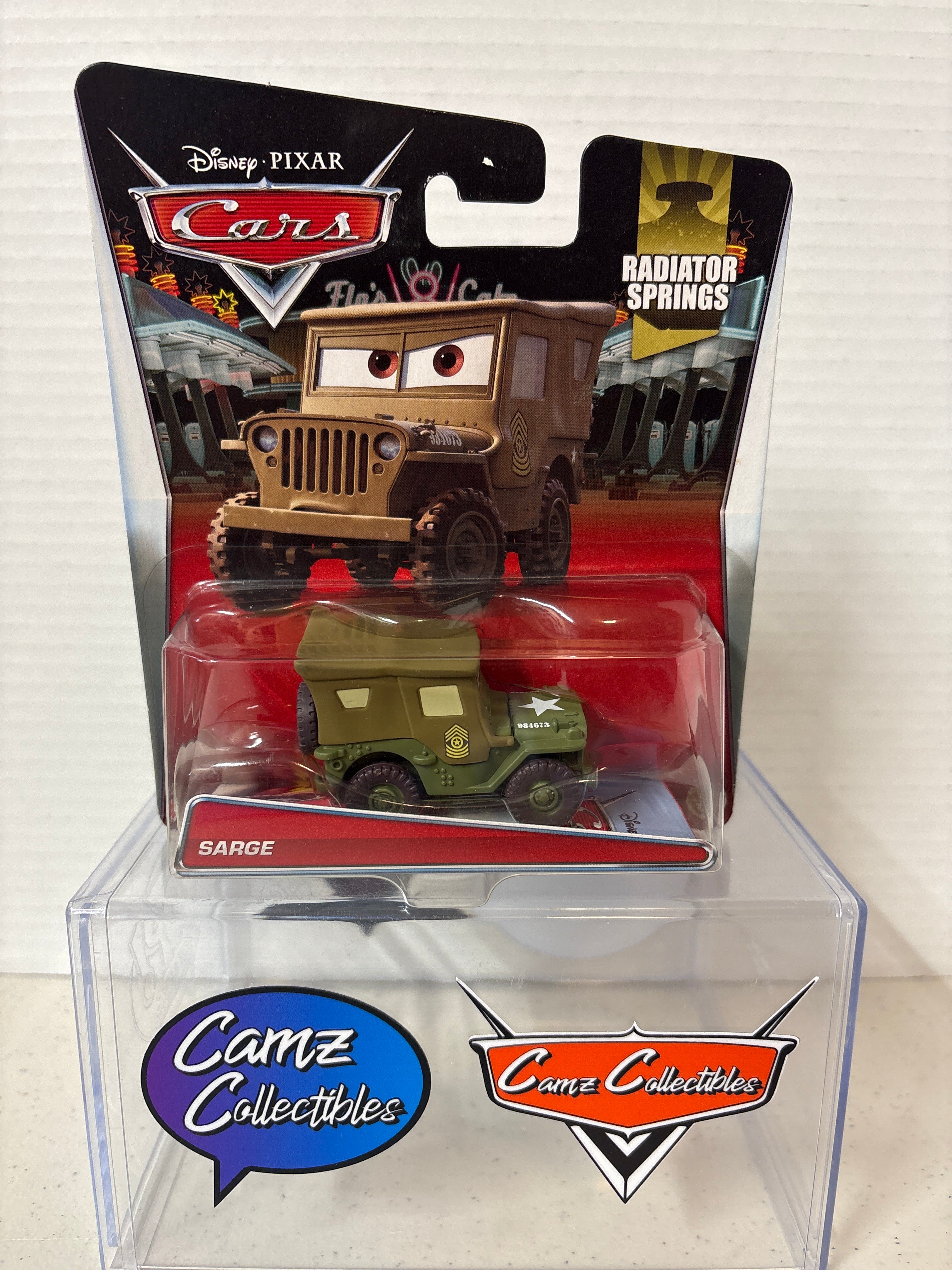 Disney Pixar Cars Radiator Springs card Sarge