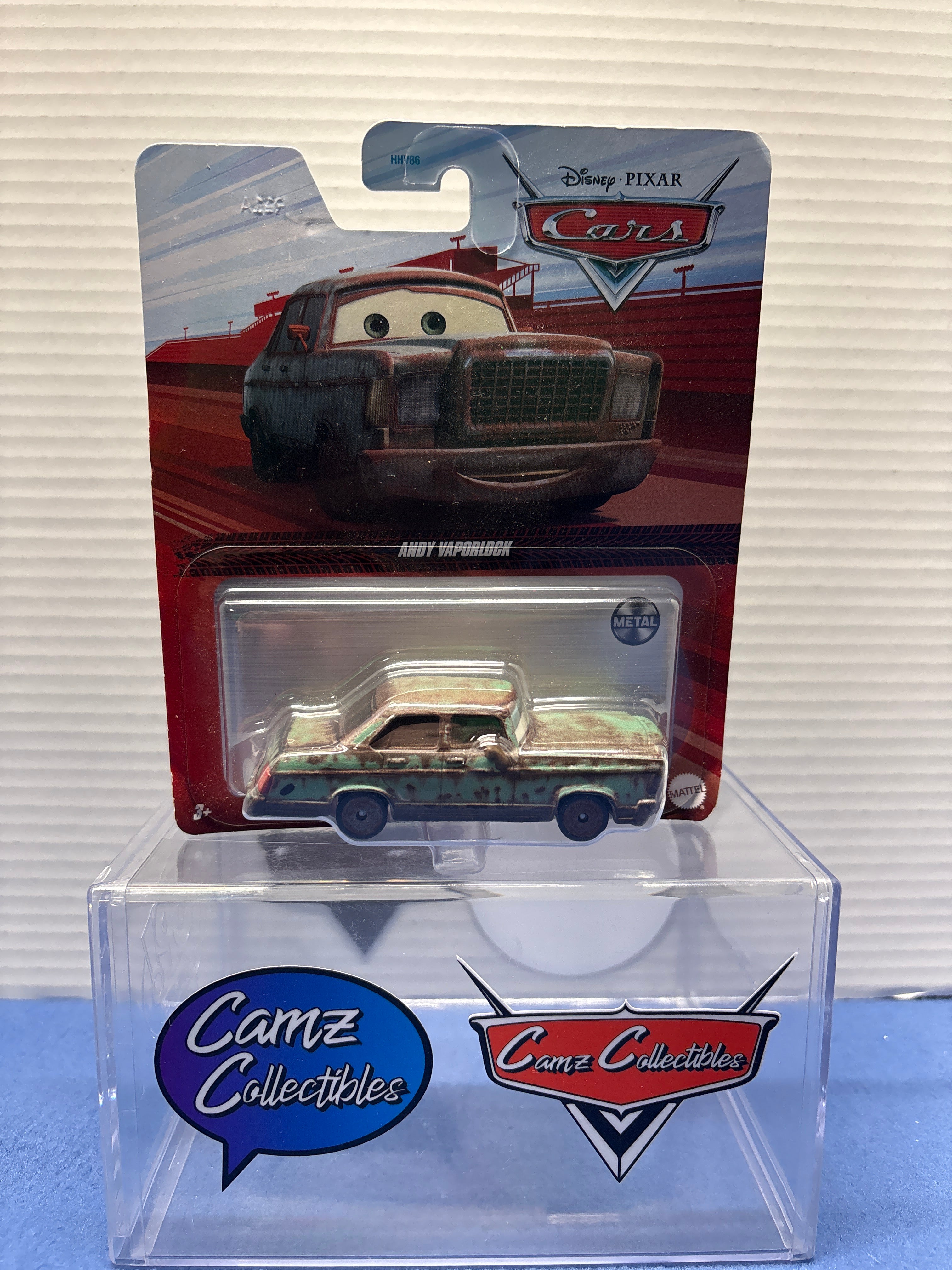 Disney Pixar Cars Andy Vaporlock on 2021 metal card
