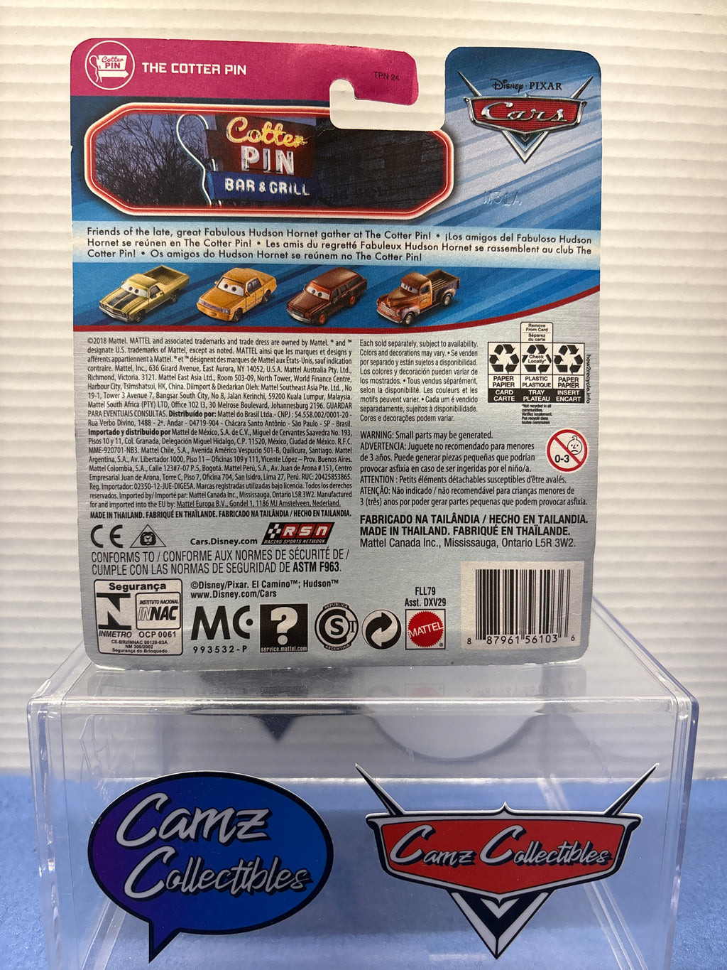 Disney Pixar Cars Cotter Pin Bill Revs