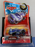 Disney Pixar Cars Final Lap Collection Race Damaged Mood Springs (in protector)