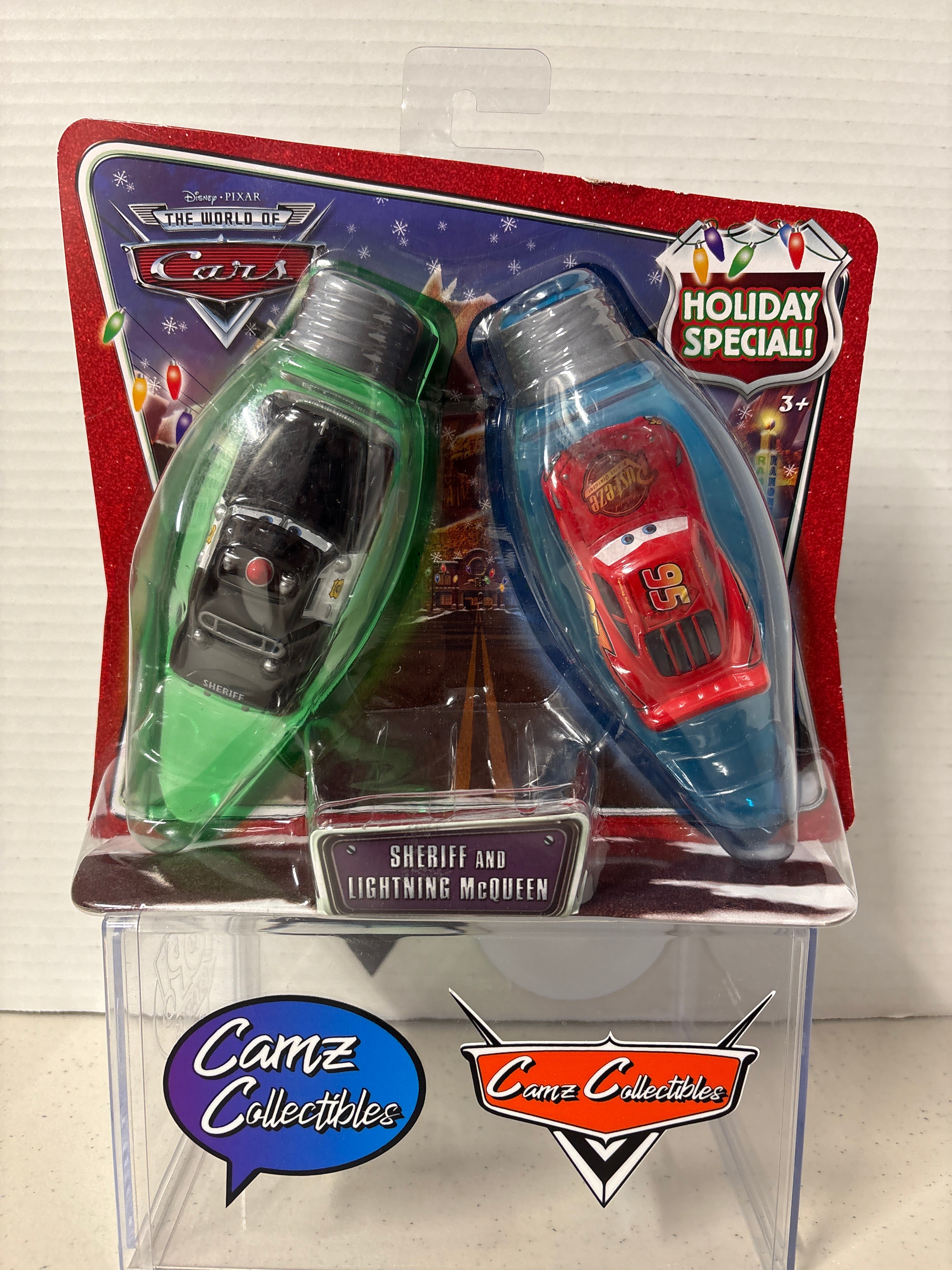 Disney Pixar Cars World of Cars Holiday Special Sheriff & Lightning McQueen