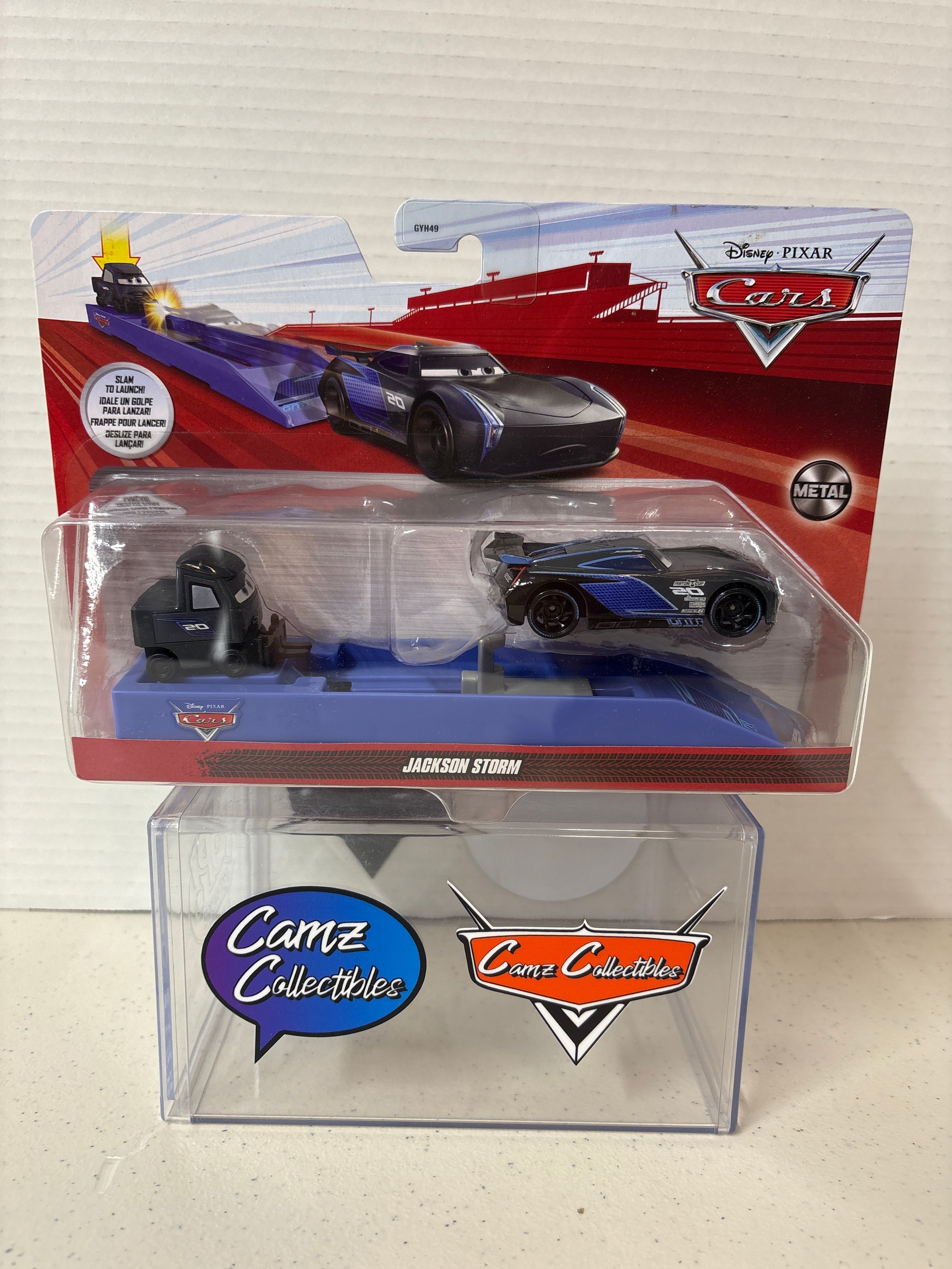 Disney Pixar Cars Jackson Storm Slam to Launch Metal series