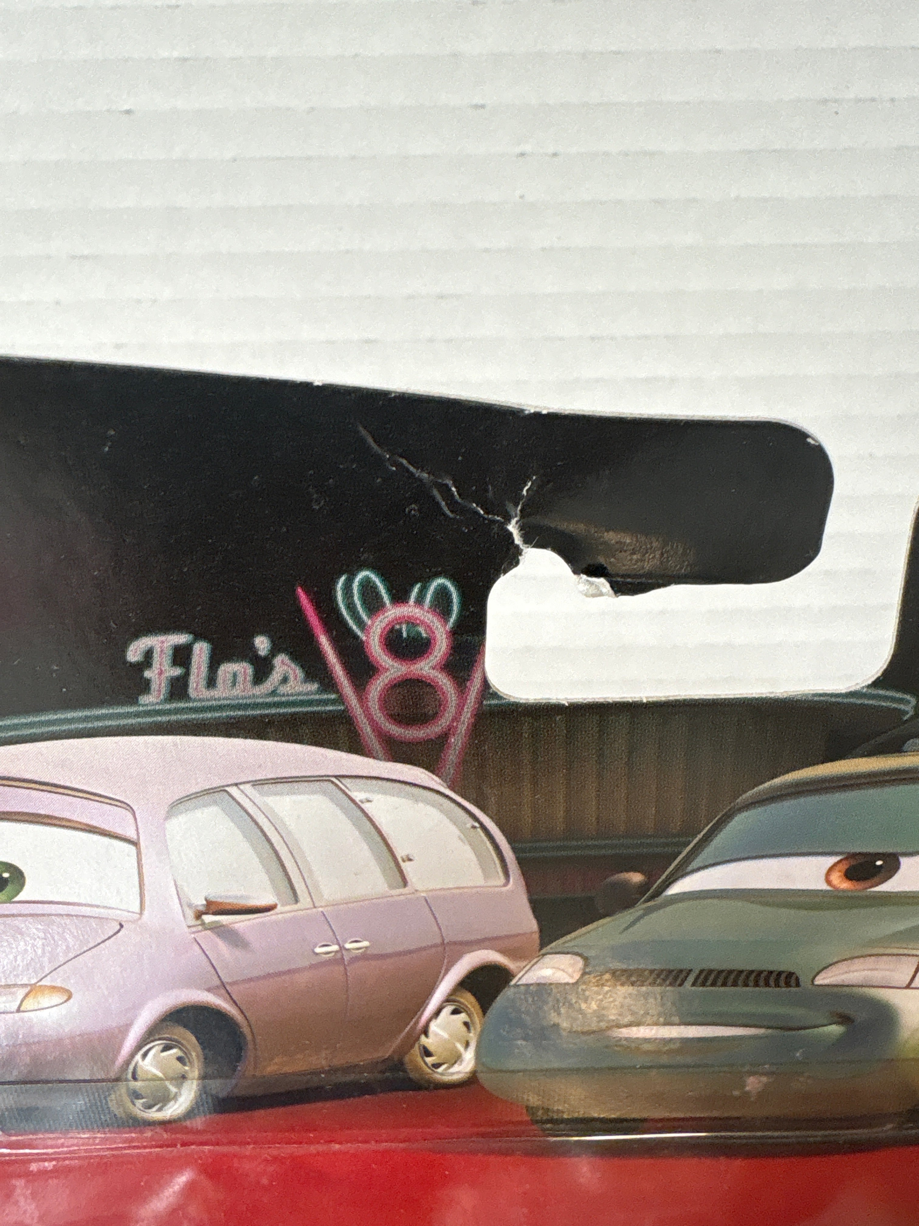 Disney Pixar Cars Lost in the Desert Mini and Van Radiator Springs card