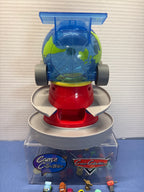 Disney Pixar Cars 2 Loose Globie Dispenser with squinkie coins and 24 squinkies