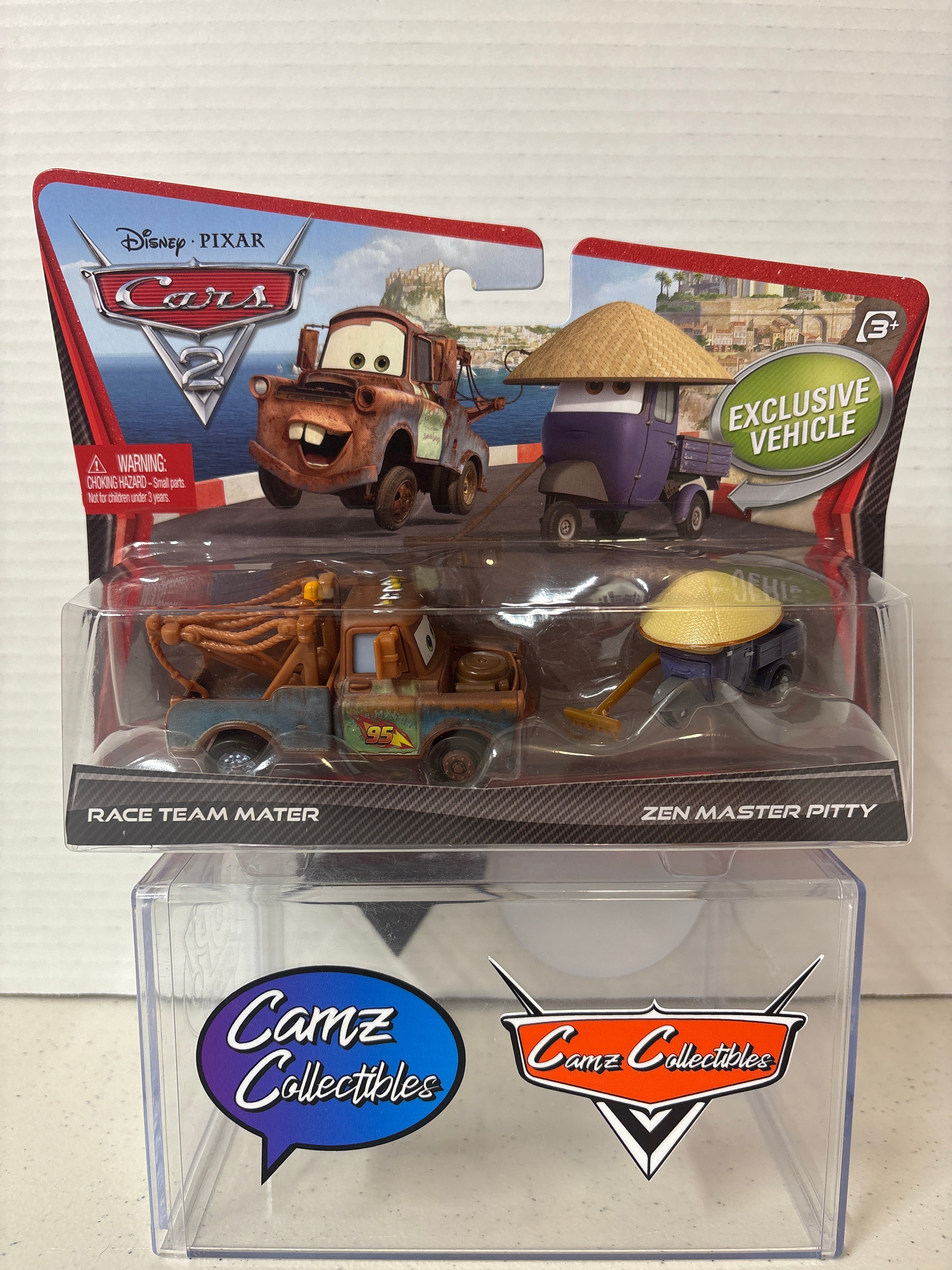 Disney Pixar Cars two-pack Race Team Mater and Zen Master Pitty
