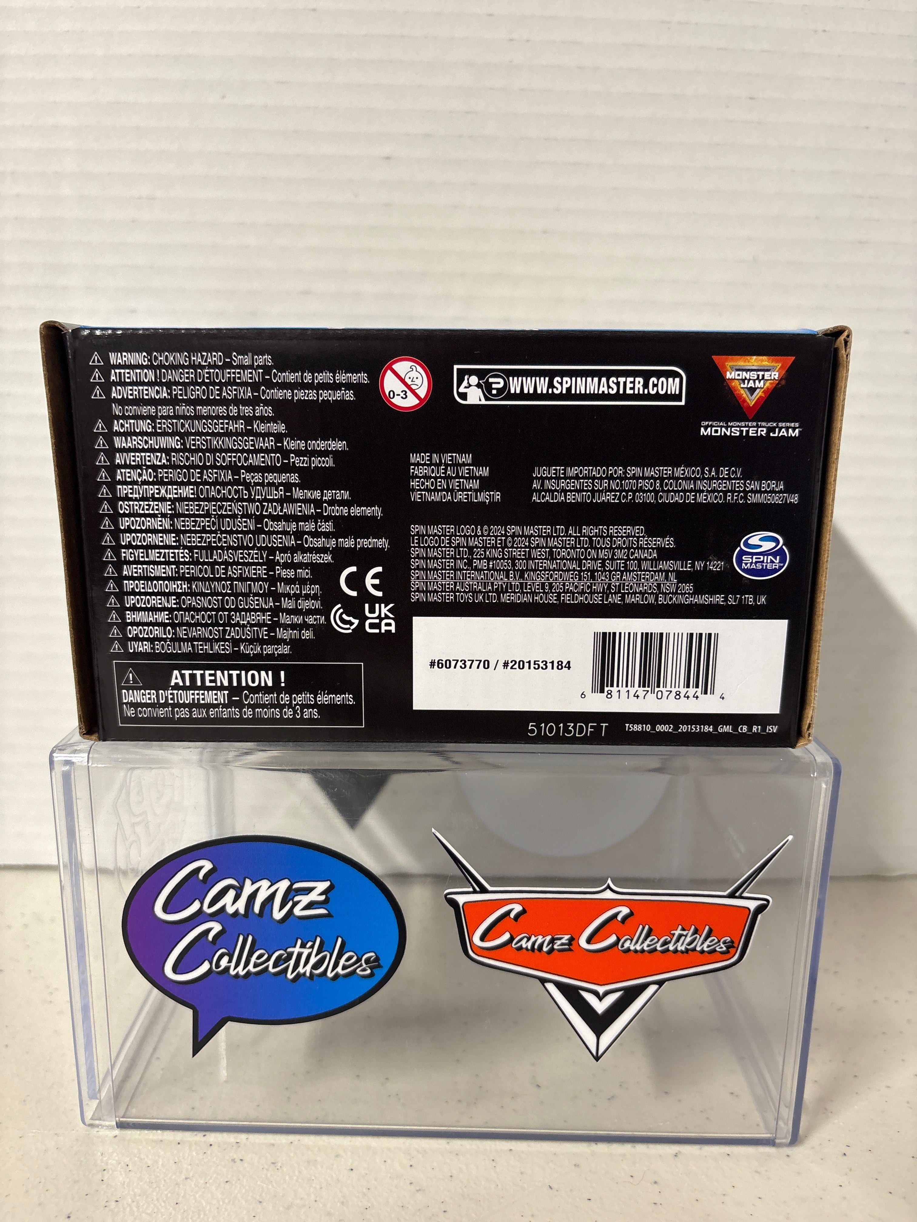 Monster Jam Mud Blasters Color Changer 2 Pack Grave Gigger & Megalodon 2024 Spinmaster