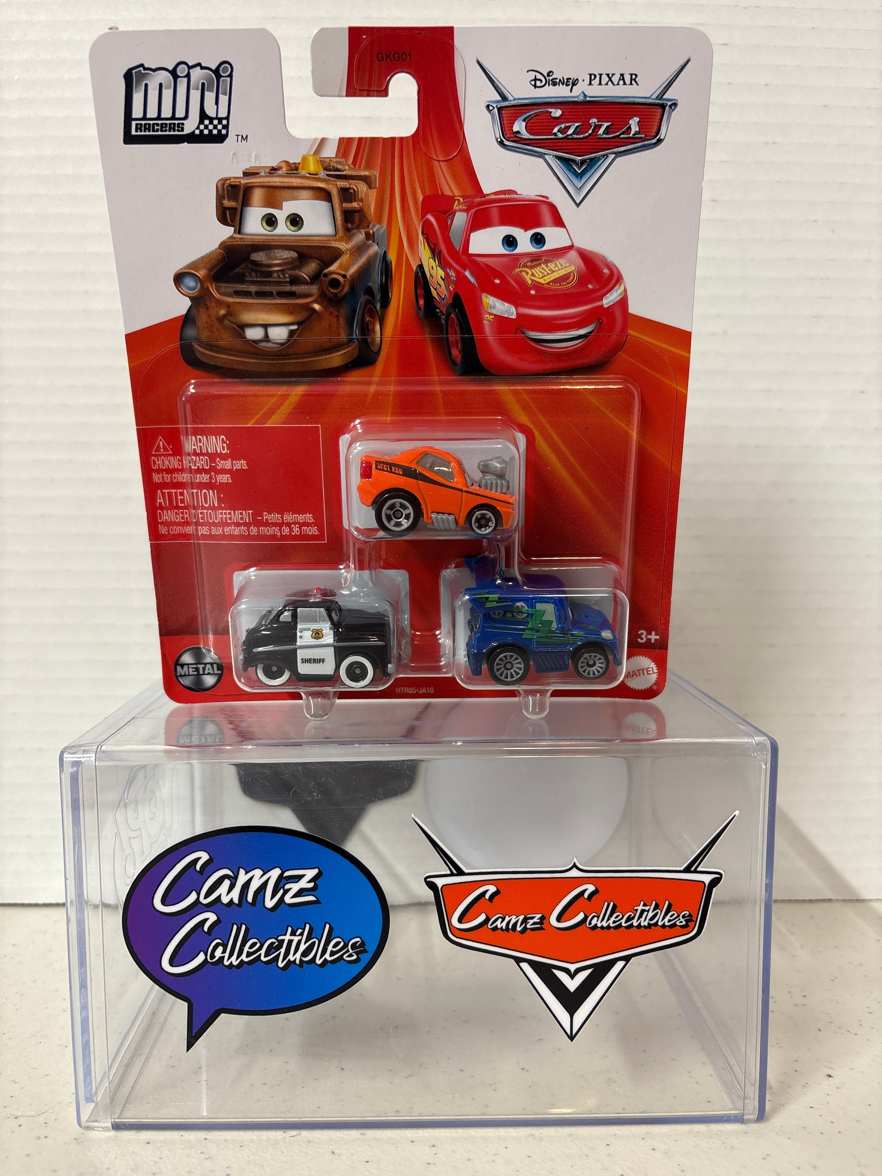 Disney Pixar Cars Mini Racers - Snot Rod, DJ & Sheriff