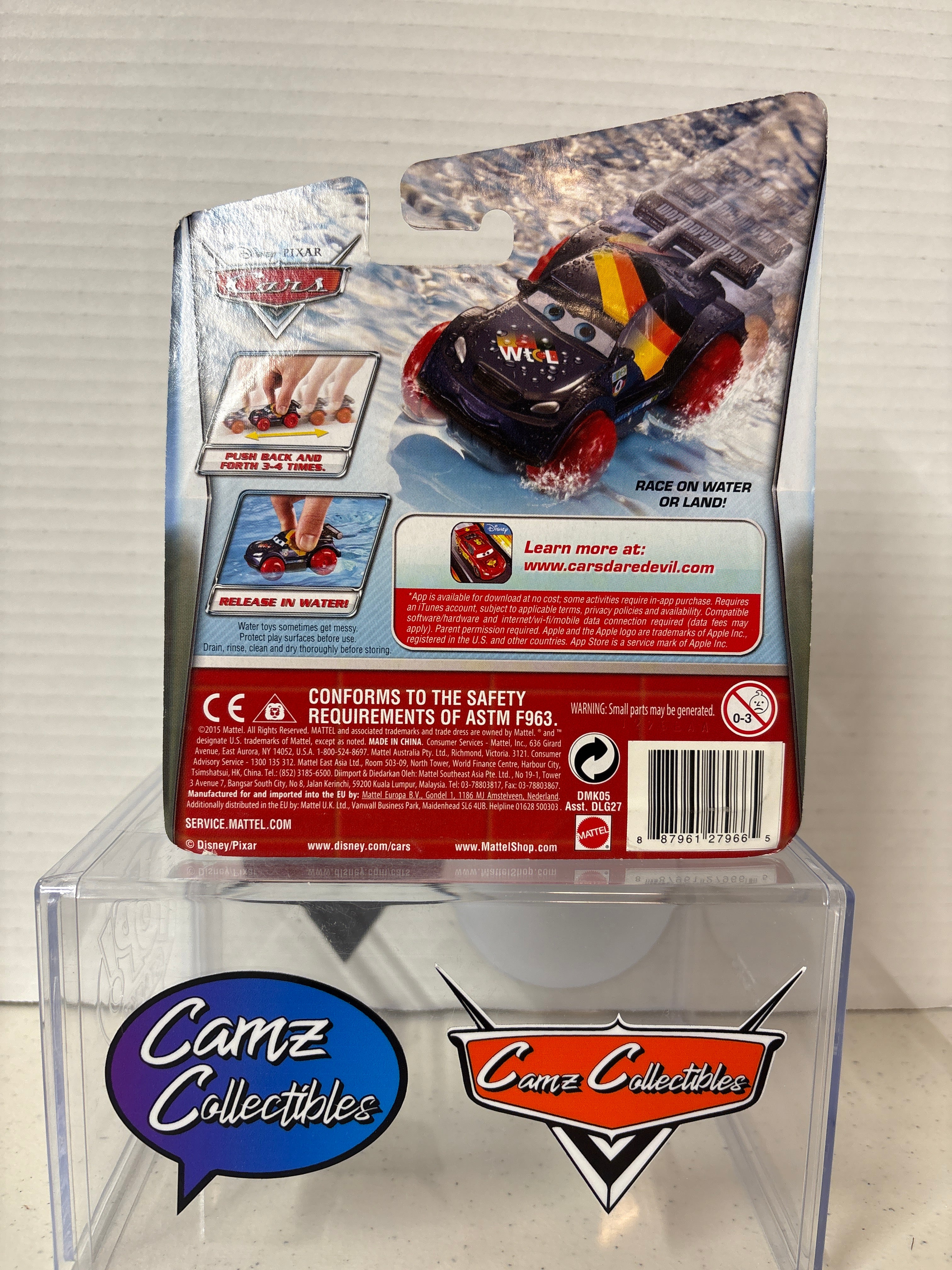 Disney Pixar Cars Hydro Wheels Max Schnell Race on Water