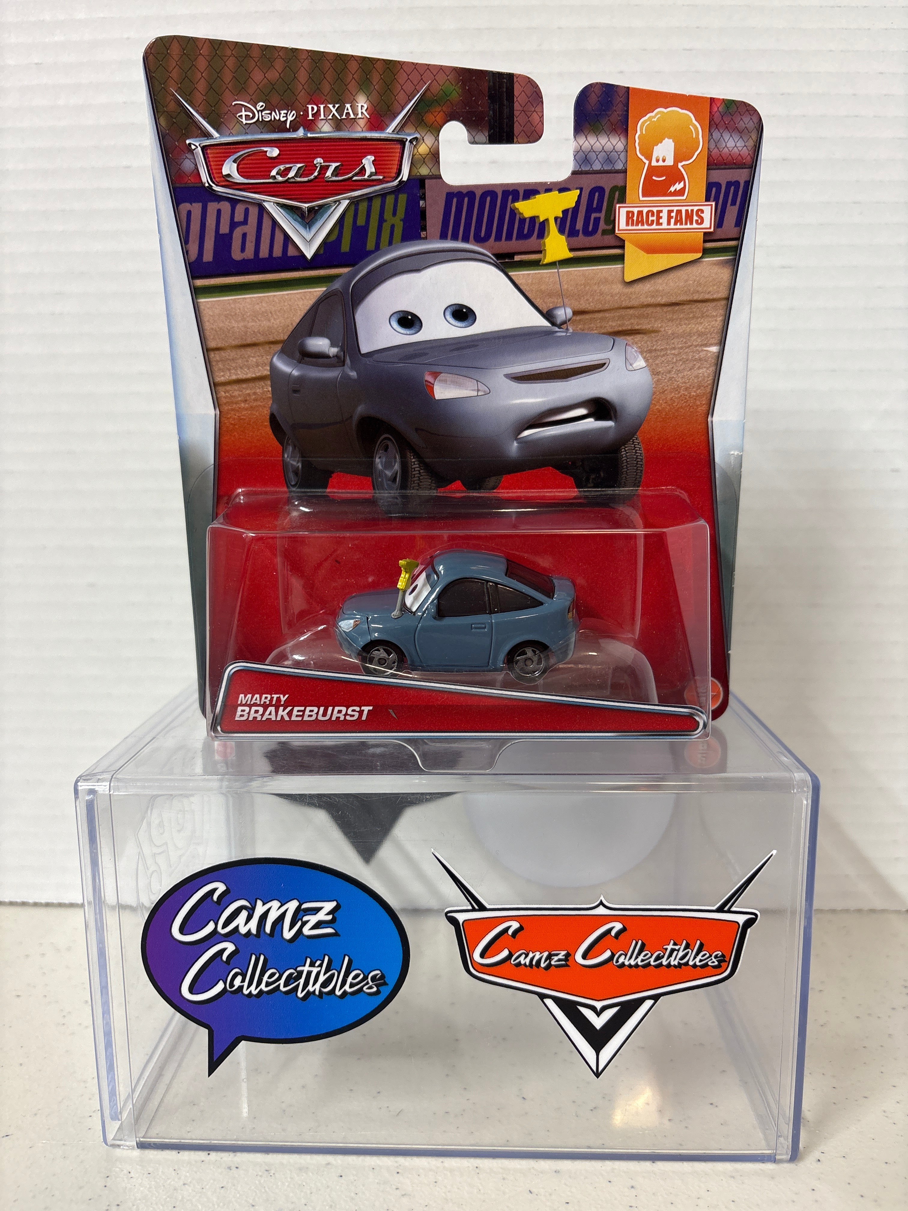 Disney Pixar Cars Marty Brakedust Race Fans