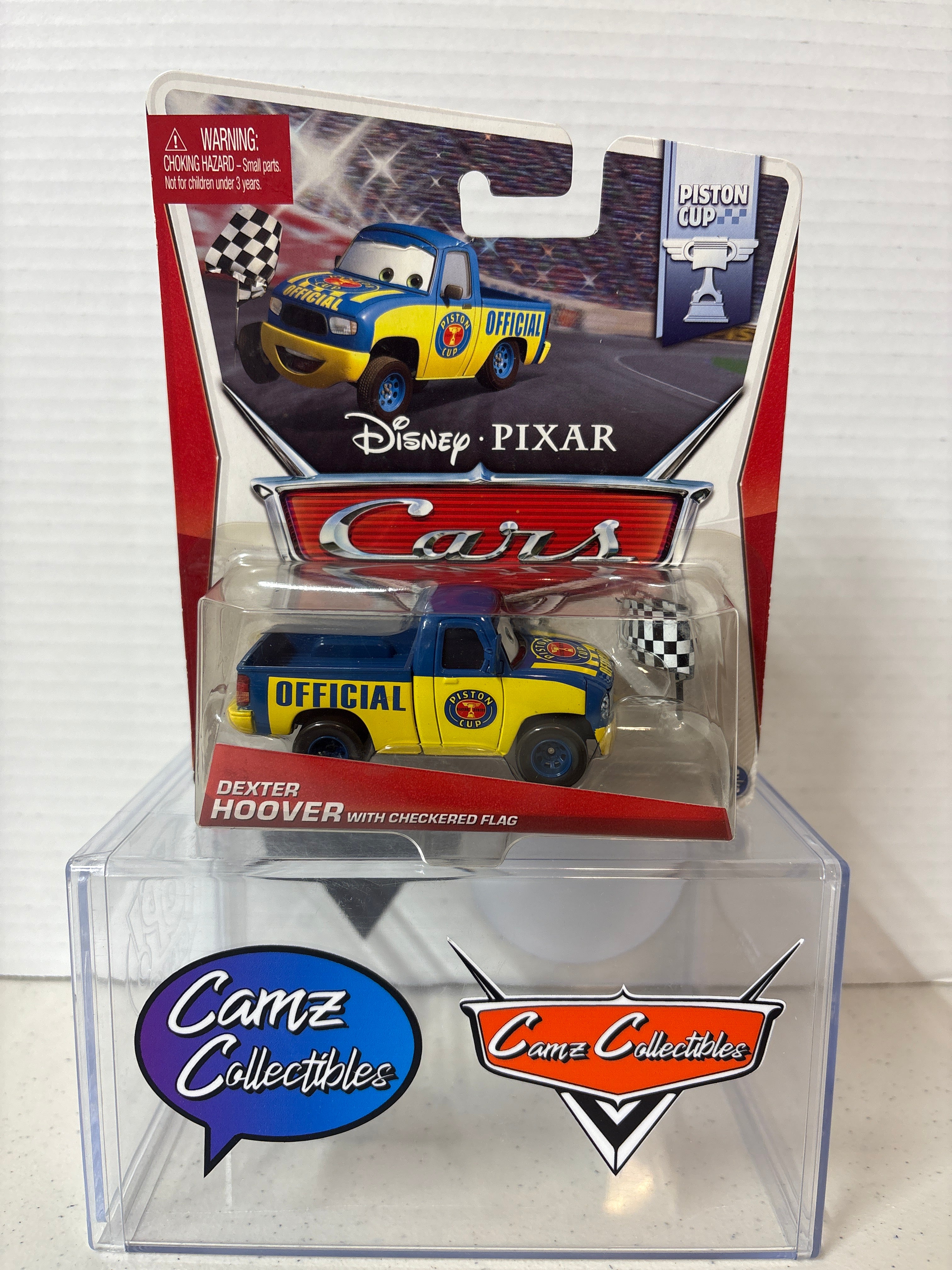 Disney Pixar Cars Dexter Hoover with Checkered Flag Piston Cup series