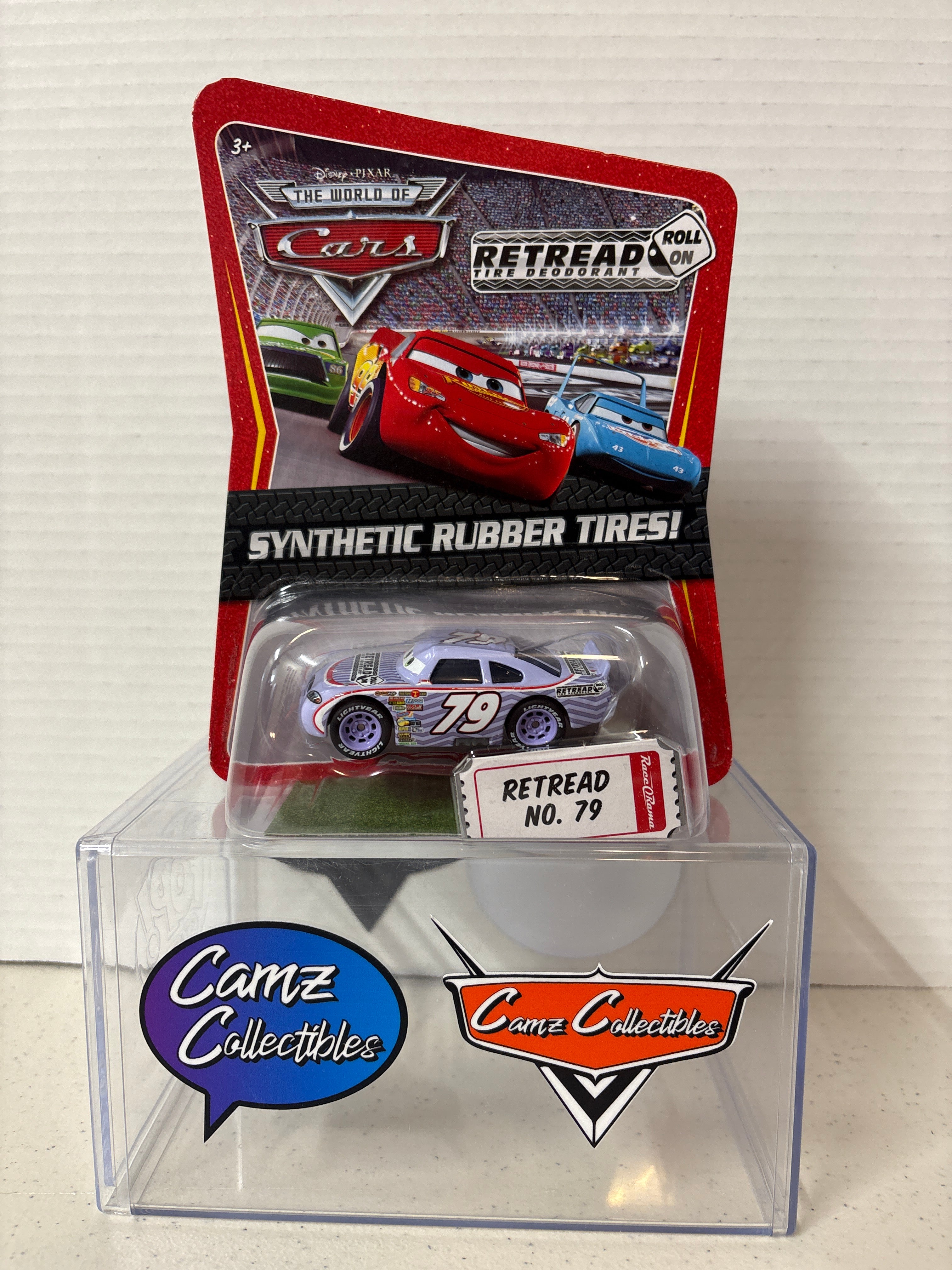 Disney Pixar Cars World of Cars Synthetic Rubber Tires Retread #79