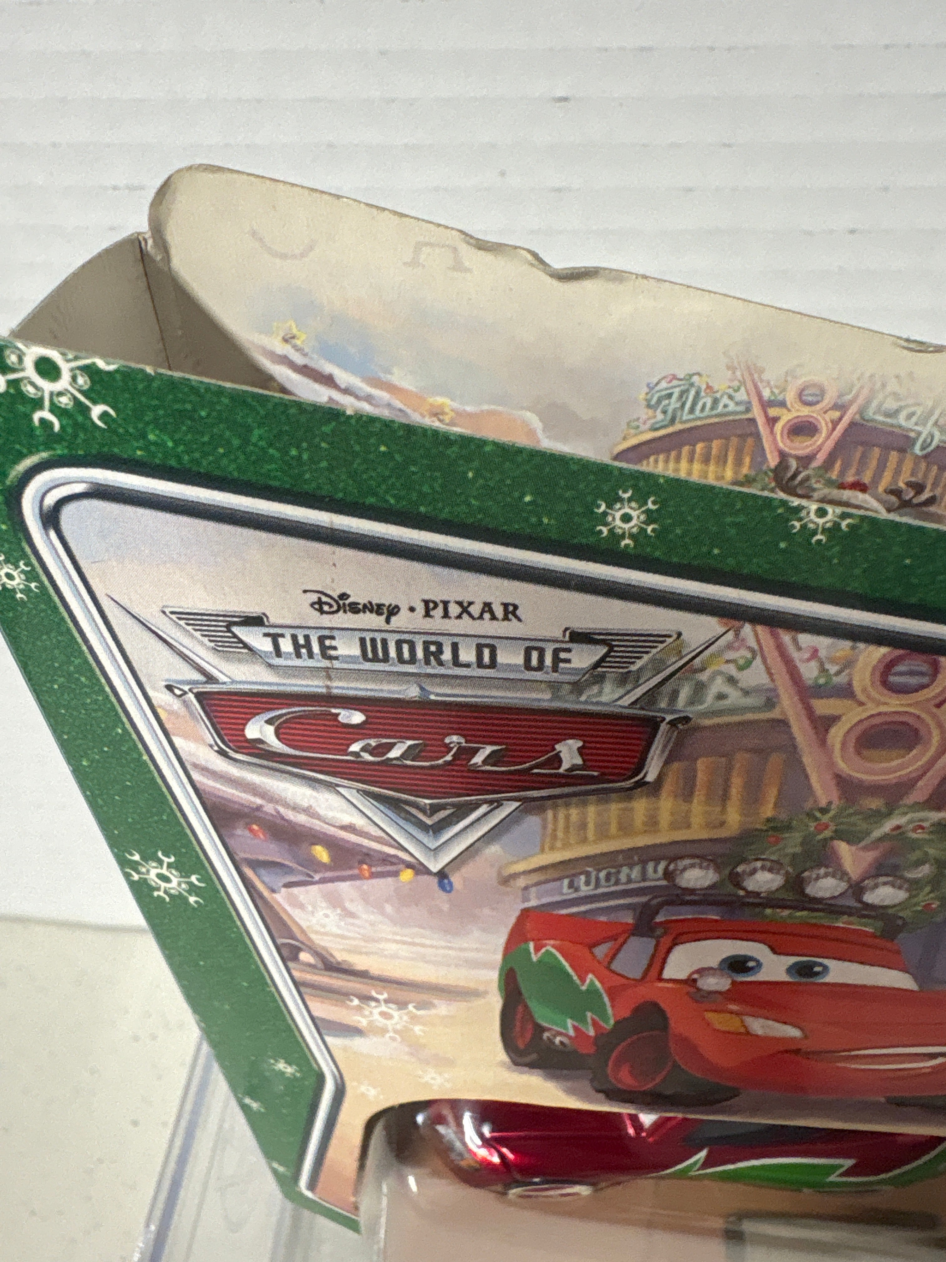 Disney Pixar Cars World of Cars Storytellers Collection Christmas Holiday Hotshot Lightning McQueen