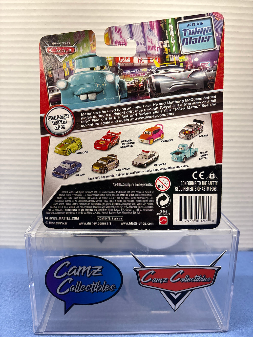 Disney Pixar Cars Kaa Reesu as seen in Tokyo Mater