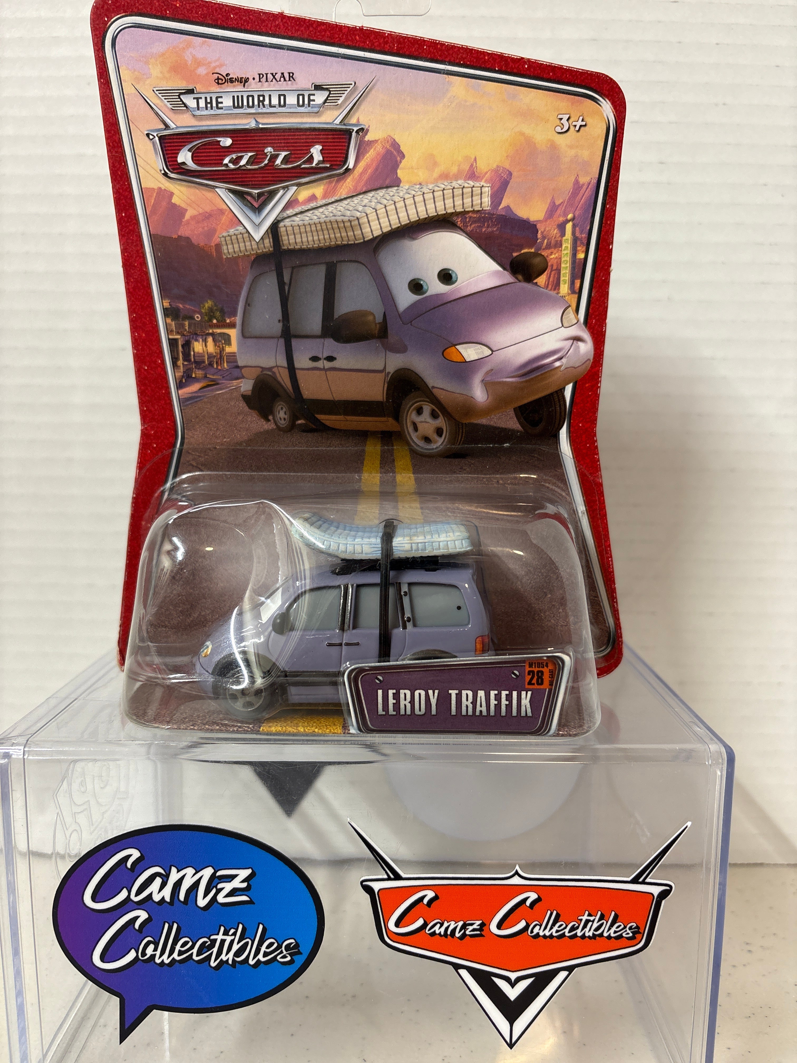 Disney Pixar World of Cars Leroy Traffik- crushed bubble