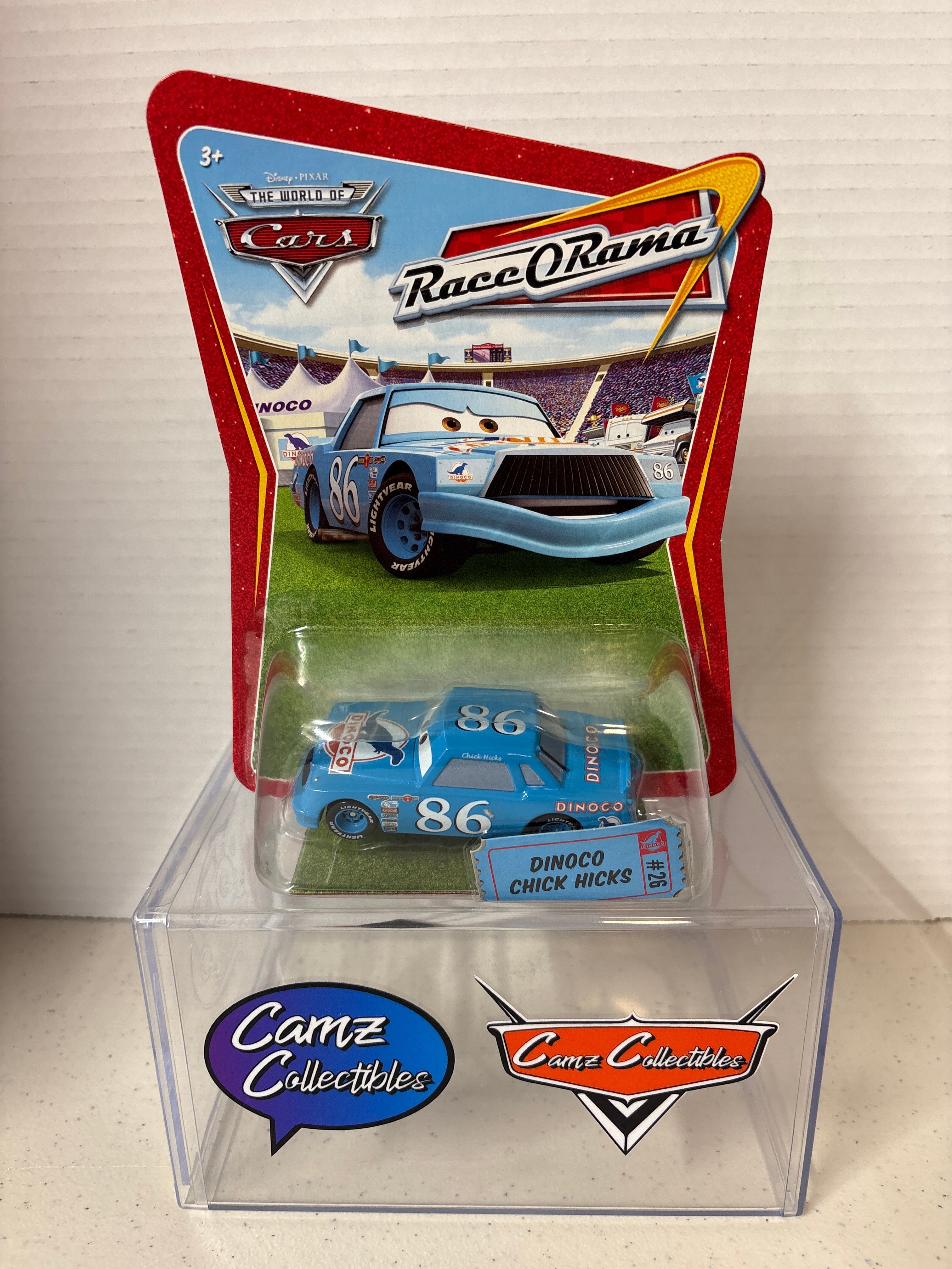 Disney Pixar Cars World of Cars Race O Rama Dinoco Chick Hicks