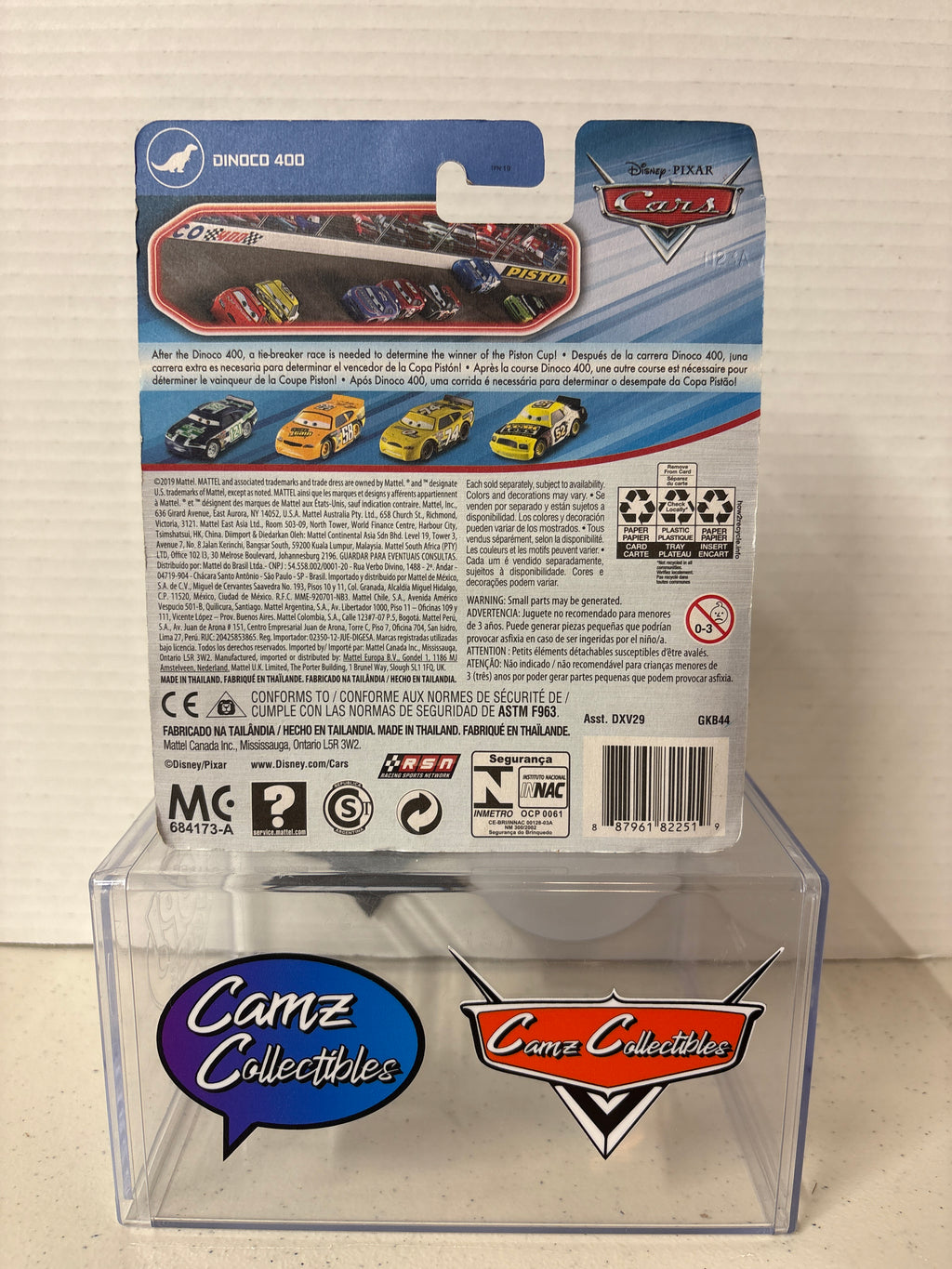 Disney Pixar Cars Dinoco 400 Ben Doordan taped blister