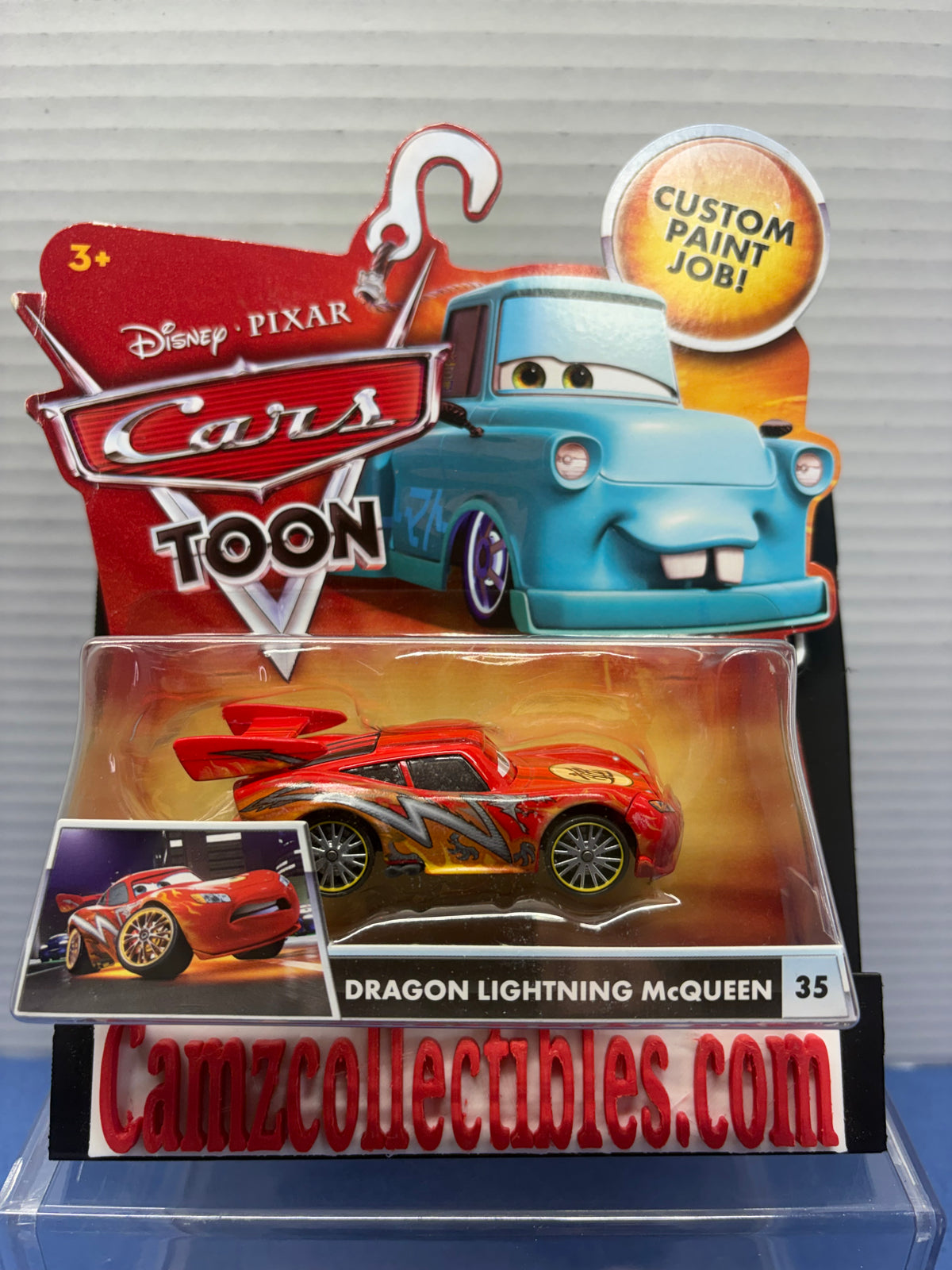 Disney Pixar Cars Toon Dragon Lightning McQueen #35