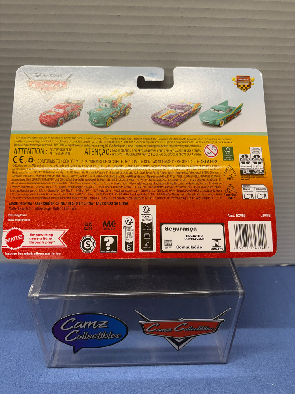Disney Pixar Cars 20th Anniversary 2026 Race to Celebrate Ramone & Flo Two Pack - case DXV99-958G