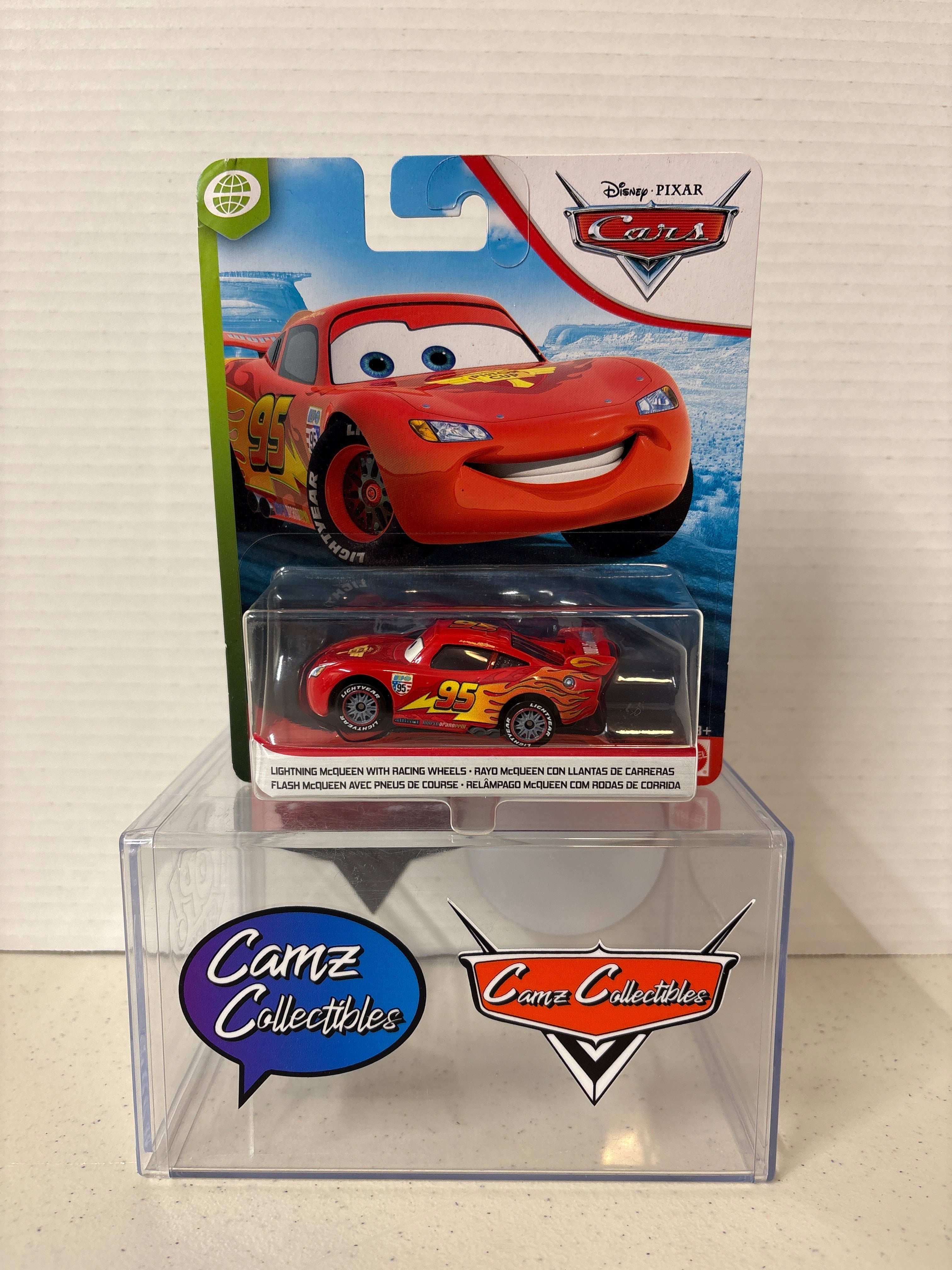 Disney Pixar Cars Lightning McQueen with Racing Wheels on WGP card