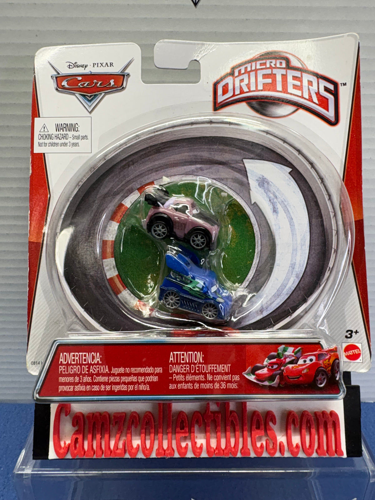 Disney Pixar Cars Micro Drifters 3 Pack DJ, Lightning McQueen, Boost