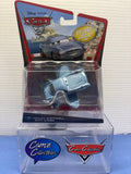 Disney Pixar Cars 2 Deluxe Finn with Submarine Fins (Error Card Holley Shiftwell with Wings)