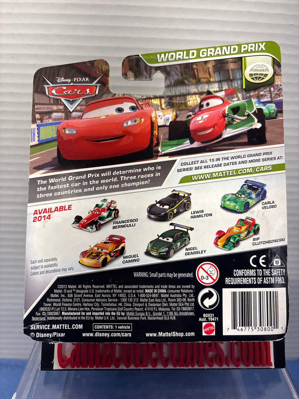Disney Pixar Cars 2 World Grand Prix Nigel Gearsley