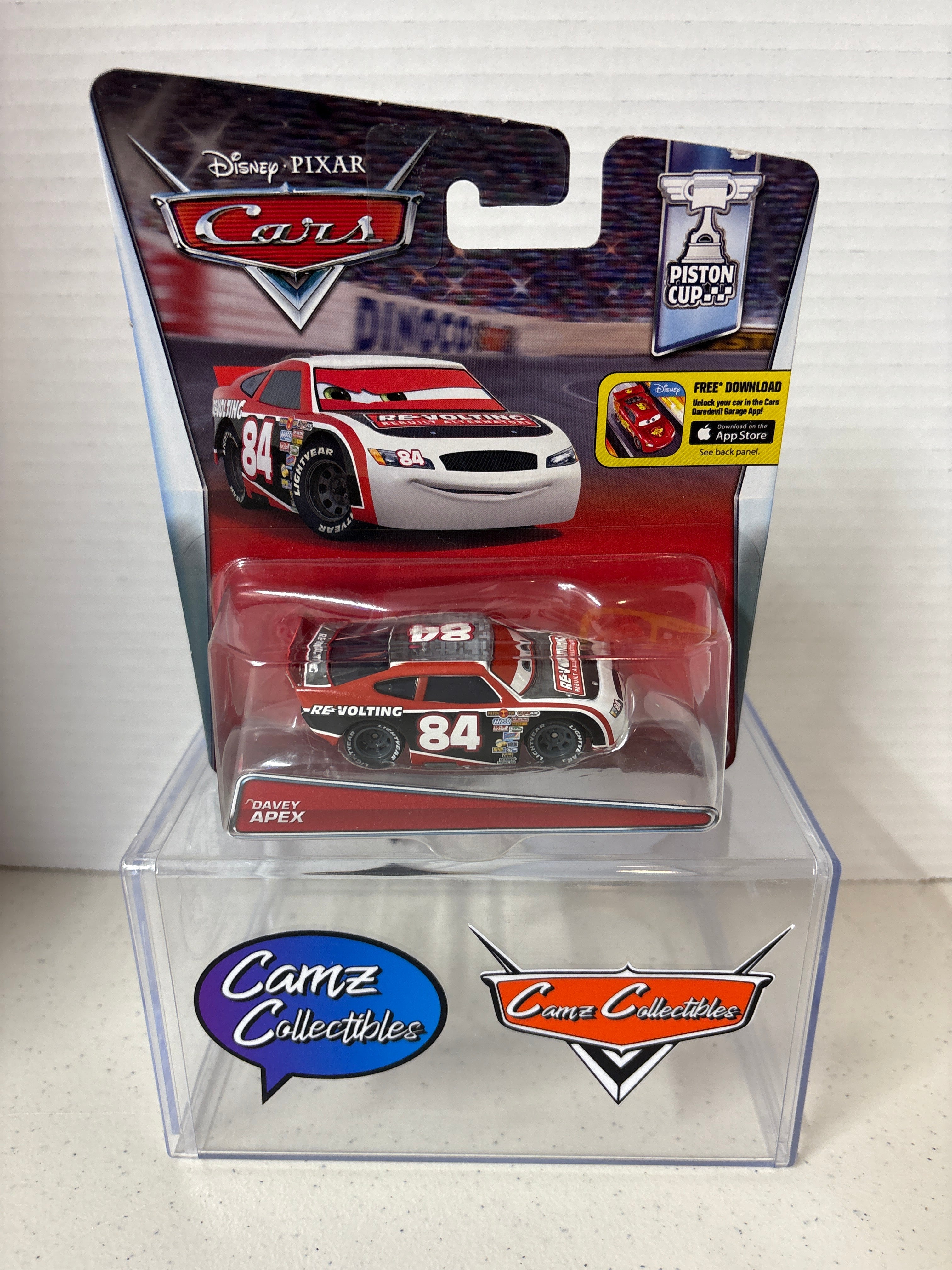 Disney Pixar Cars Davey Apex #84 Piston Cup Card