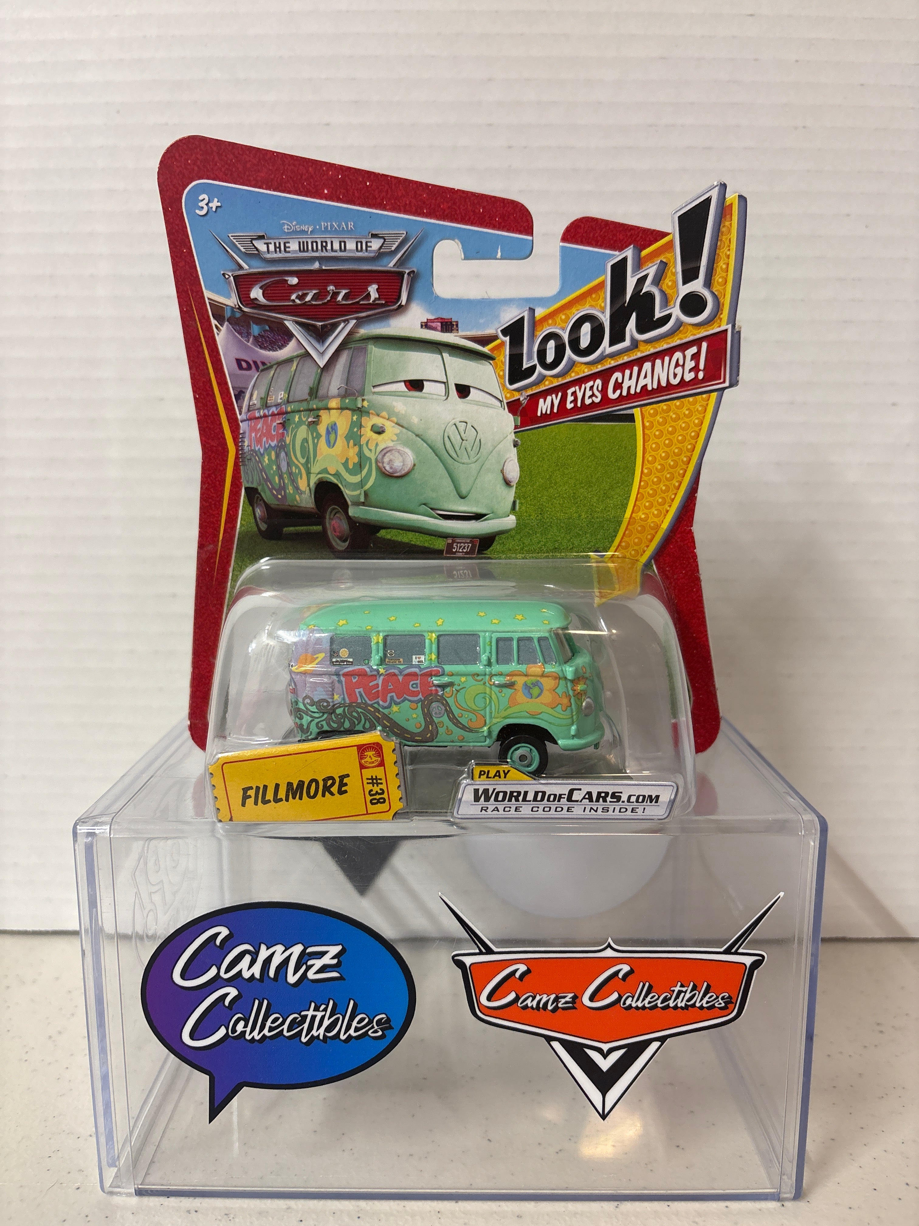 Disney Pixar Cars World of Cars Lenticular Eyes Fillmore #38