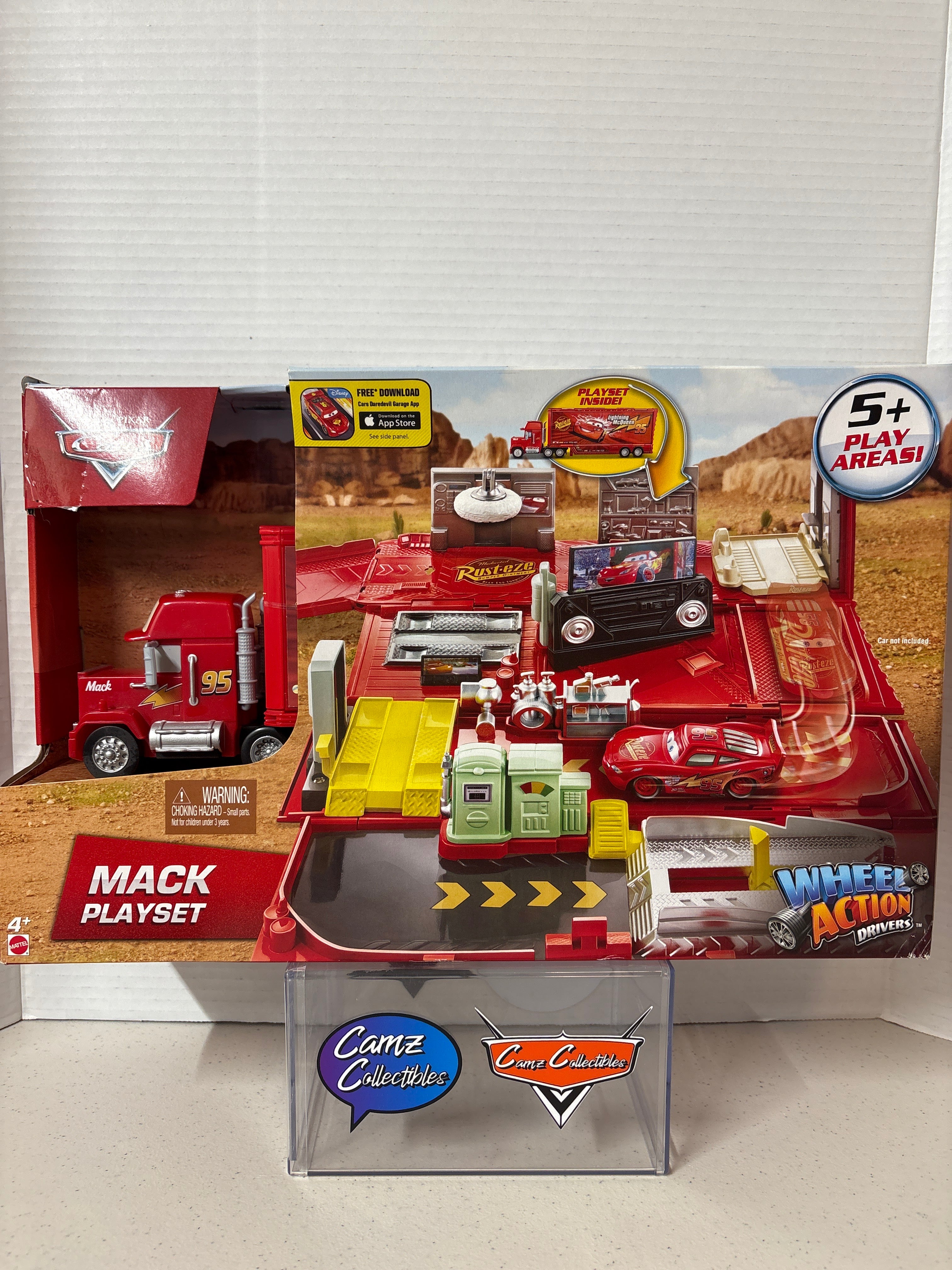 Disney Pixar Cars 2015 HTF Mack Playset Wheel Action Drivers 5+ play areas
