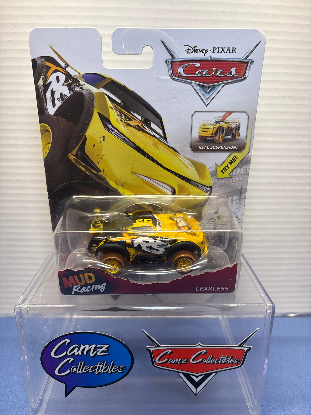 Disney Pixar Cars XRS Mud Racing Leakless with real suspension