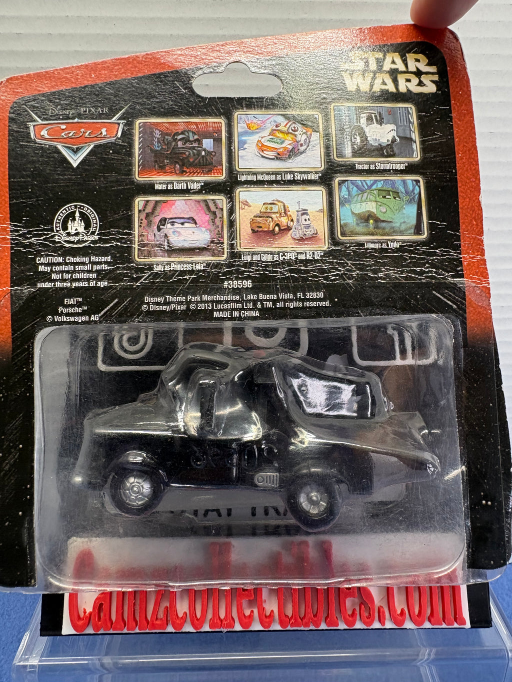 Disney Pixar Cars Star Wars Mater as Darth Vader (card creased)