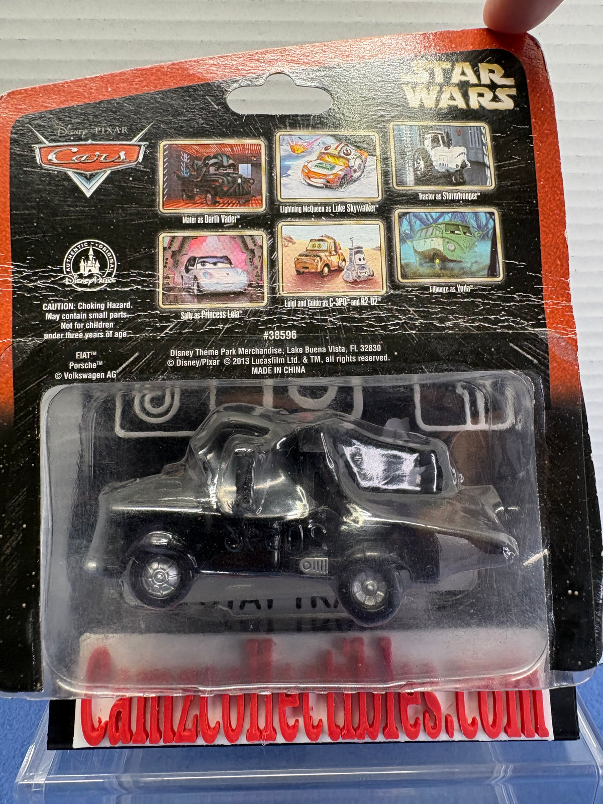 Disney Pixar Cars Star Wars Mater as Darth Vader (card creased)