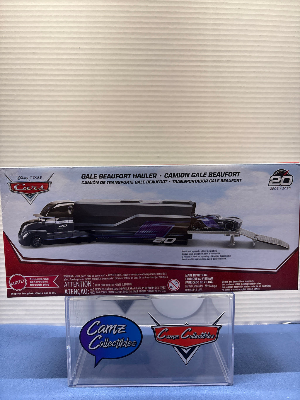 Disney Pixar Cars Gale Beaufort 20th Anniversary Hauler