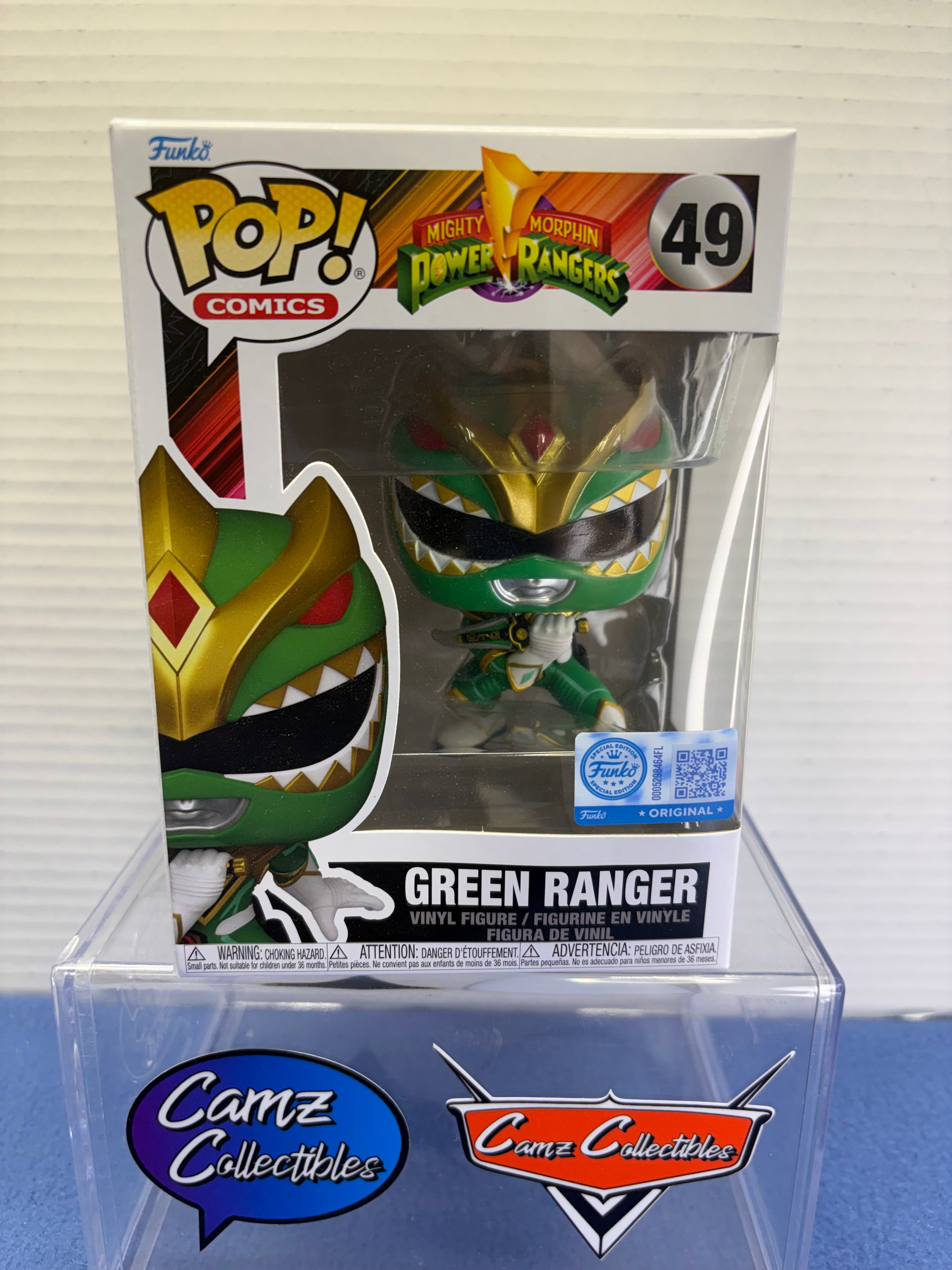 Funko Pop Power Ranger Green Ranger #49 Entertainment Earth Exclusive