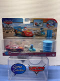 Disney Pixar Cars On the Road Color Changer Lightning McQueen with water squirting pitty