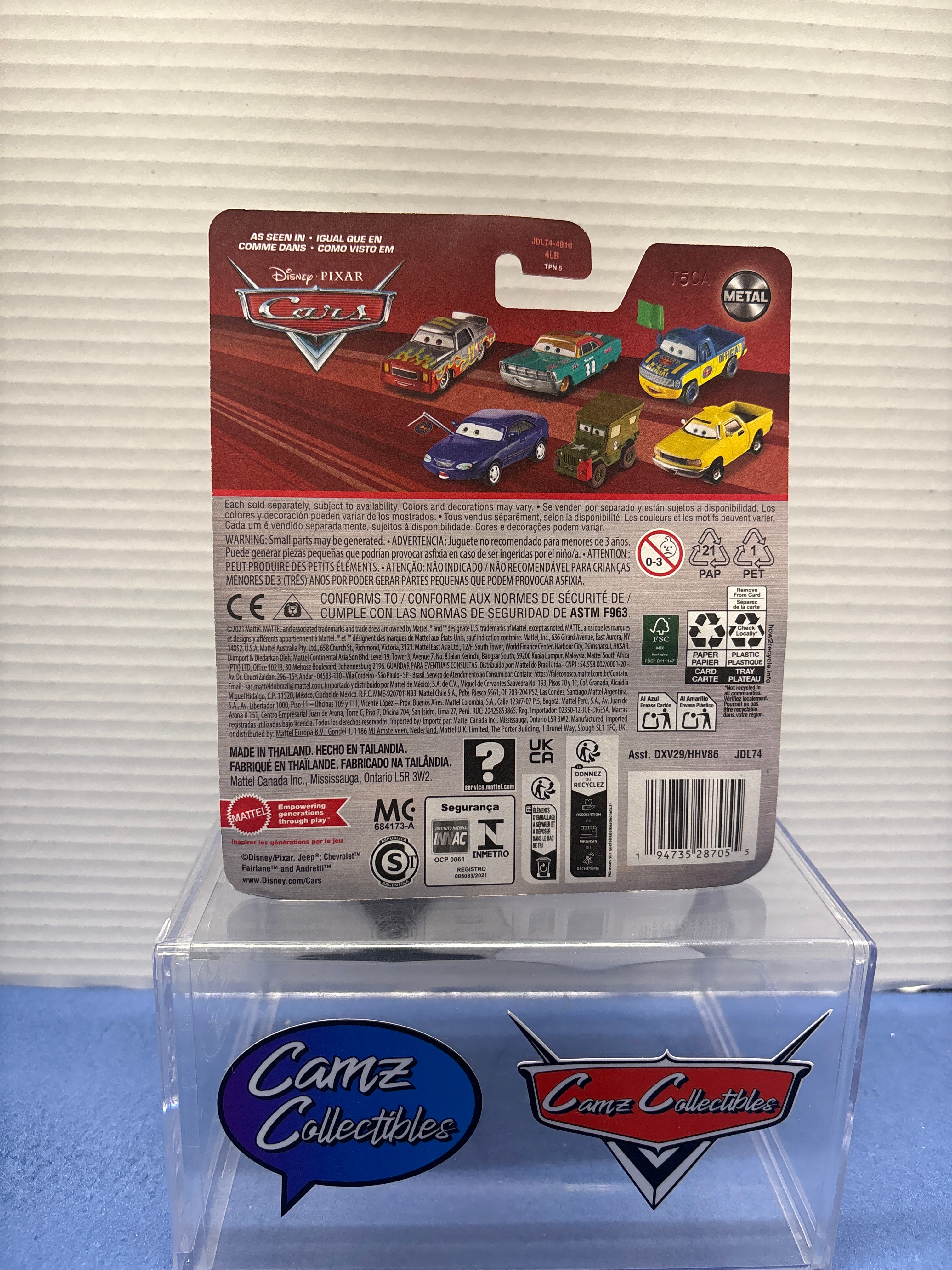 Disney Pixar Cars Lightning Ramone on 2021 metal card