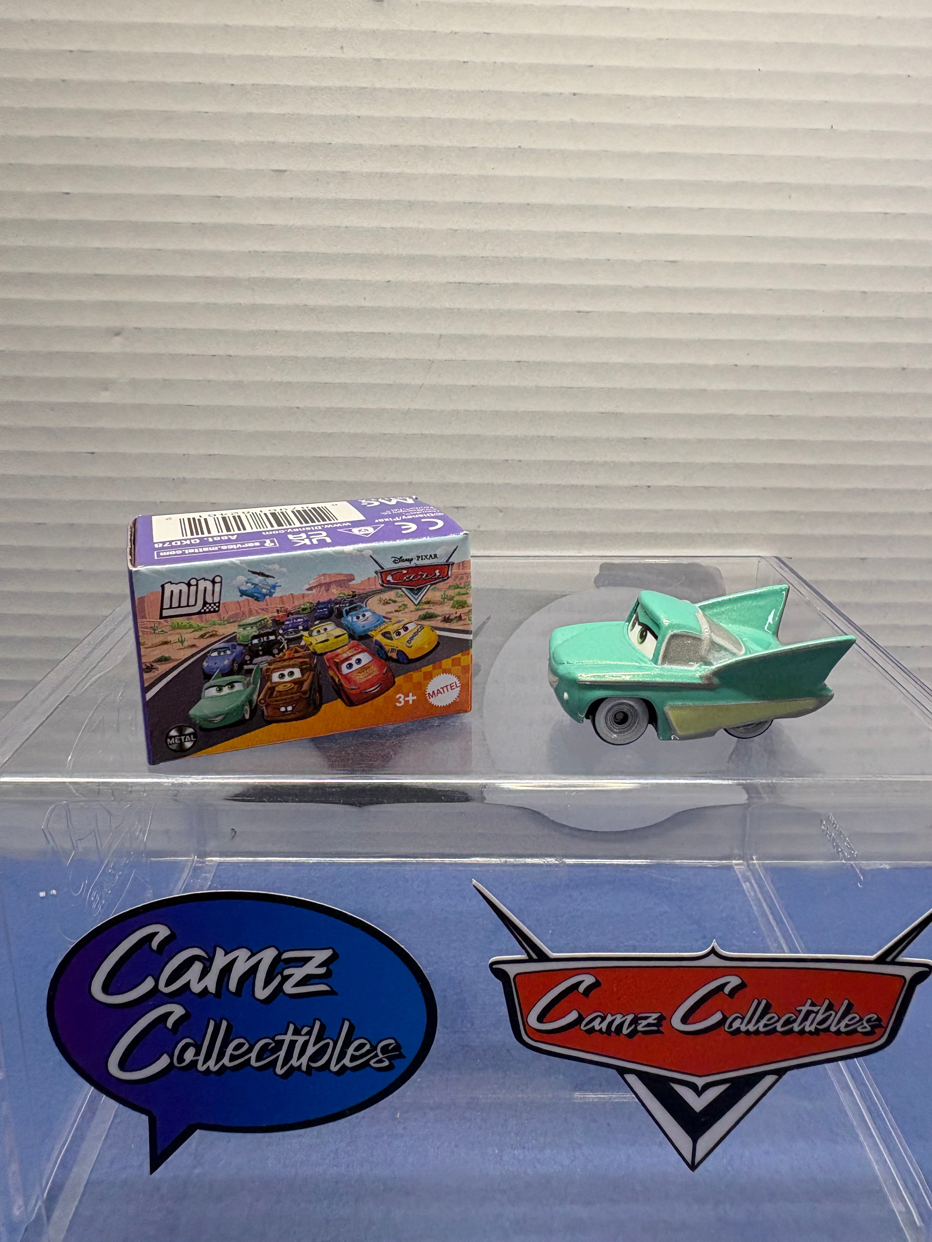 Disney Pixar Cars Race to Celebrate Mini Racers Flo (Box #36)